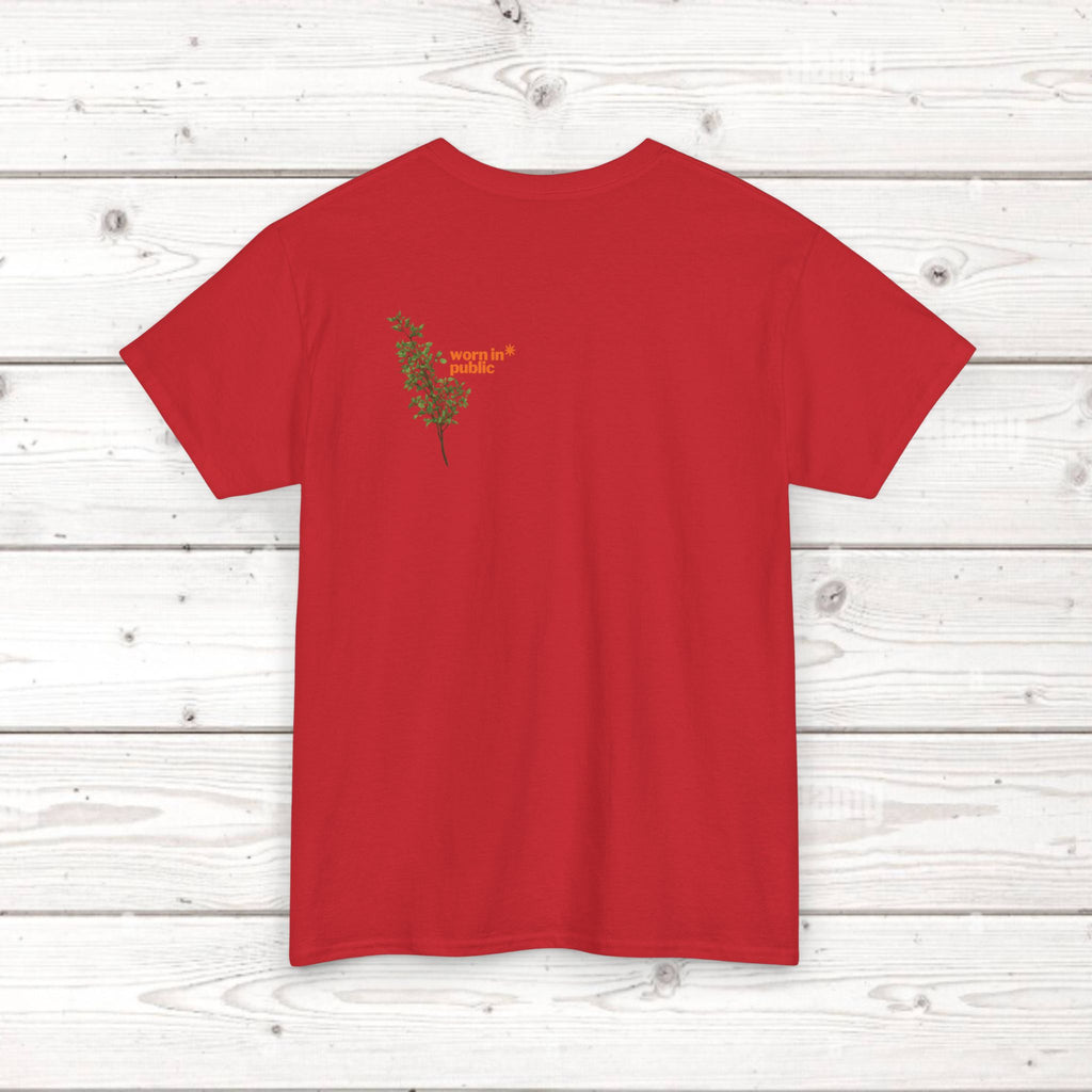 Unisex Botanical Tee — "Feel Free to Be Bored" Graphic T-Shirt