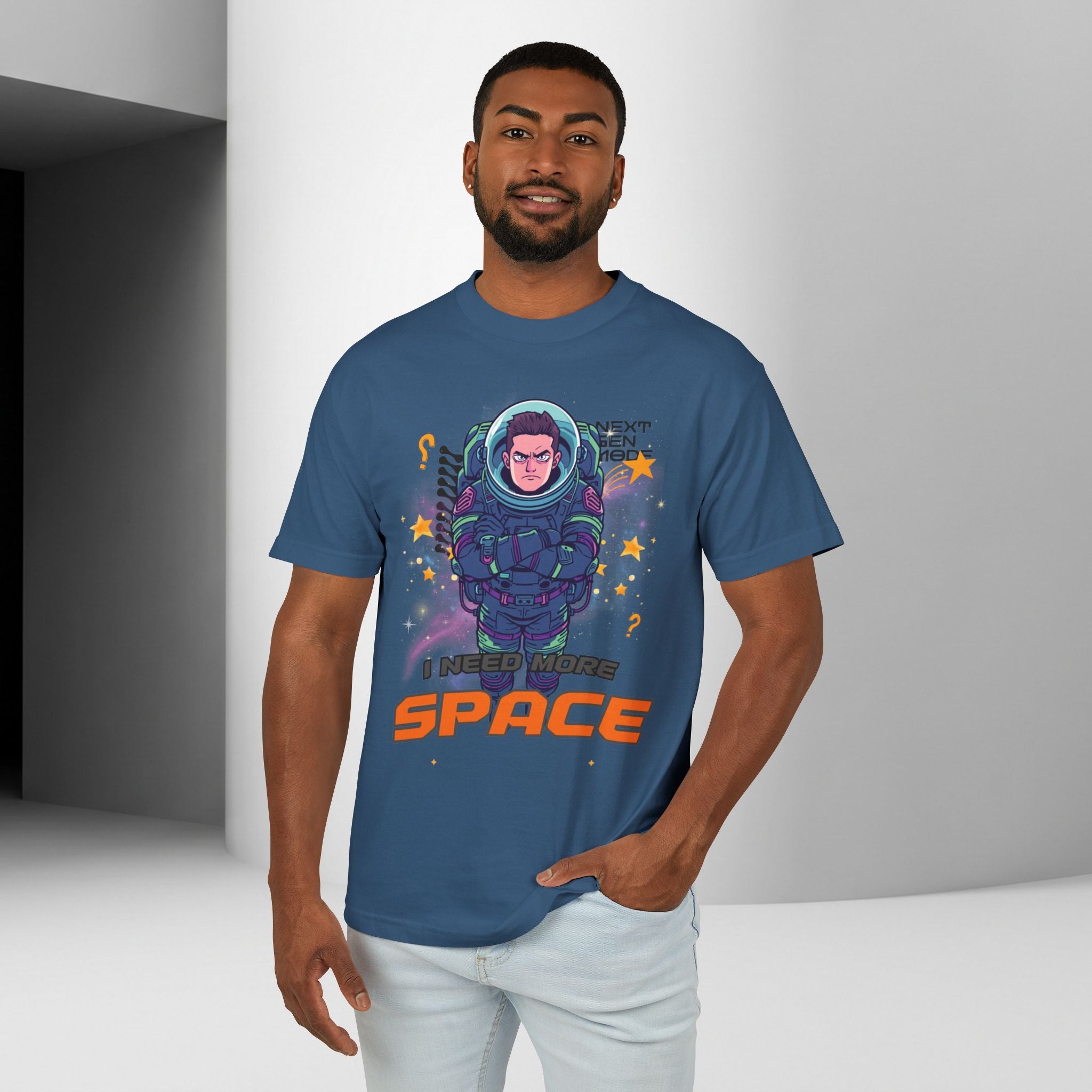 Space Suit Unisex Graphic Tee | I Need Space Astronaut Mood T-Shirt