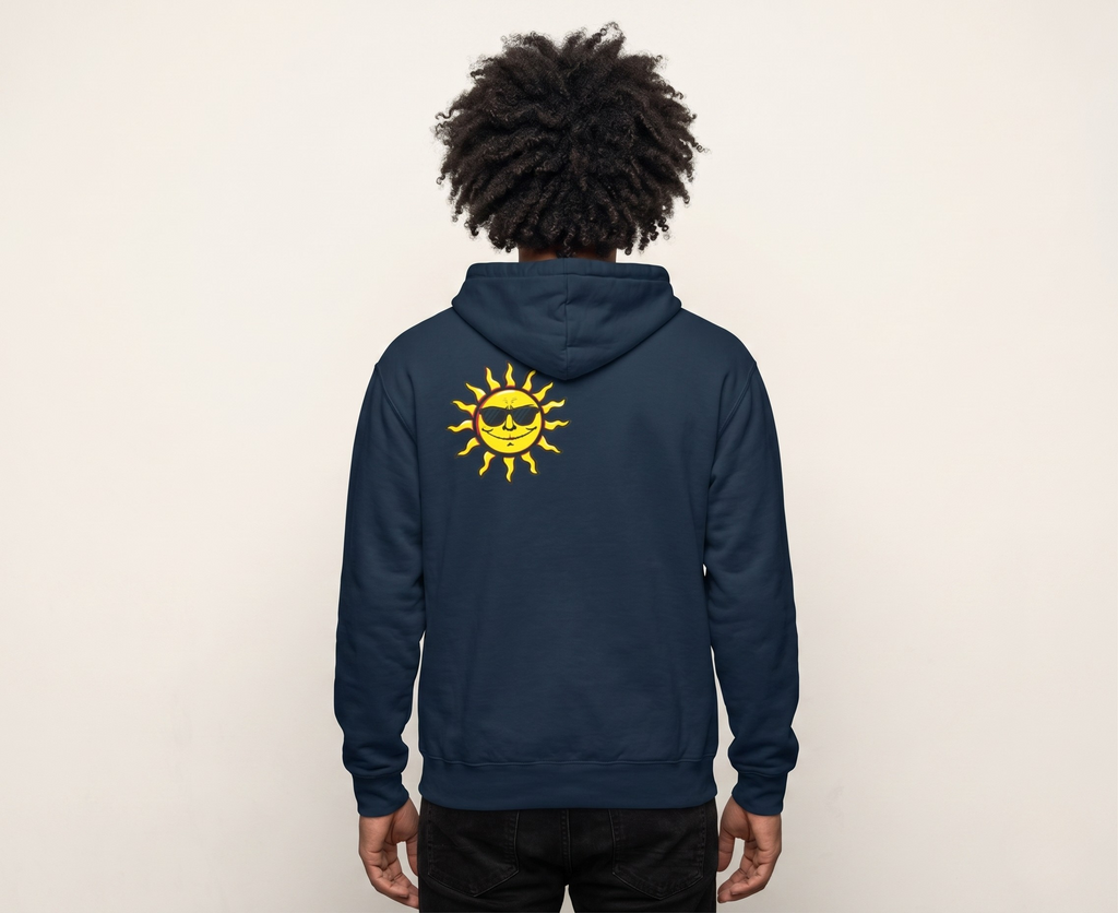 The Future Is Bright Hoodie | Retro Sun Graphic Pullover Sweatshirt