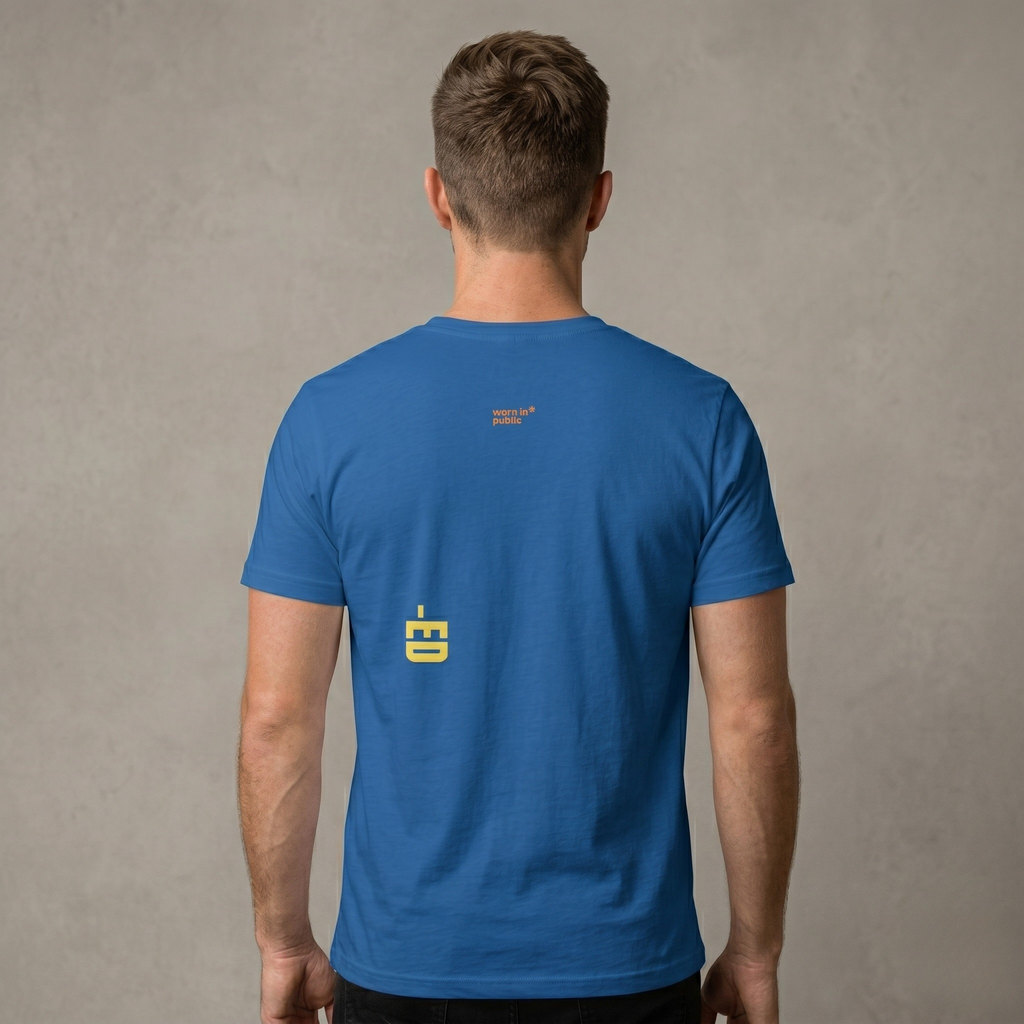 DIY-ED Graphic V-Neck Tee | 'I Was D.I.Y.' Novelty Shirt