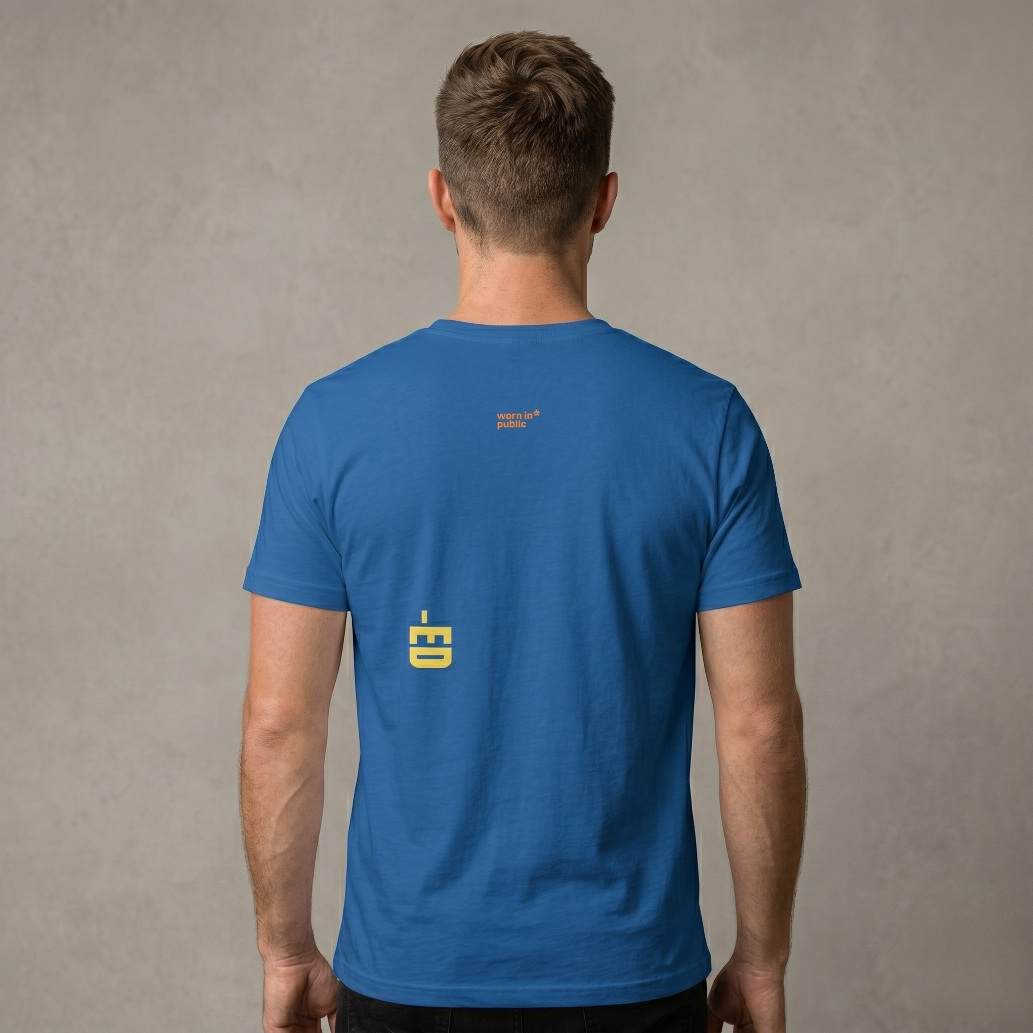 DIY-ED Graphic V-Neck Tee | 'I Was D.I.Y.' Novelty Shirt