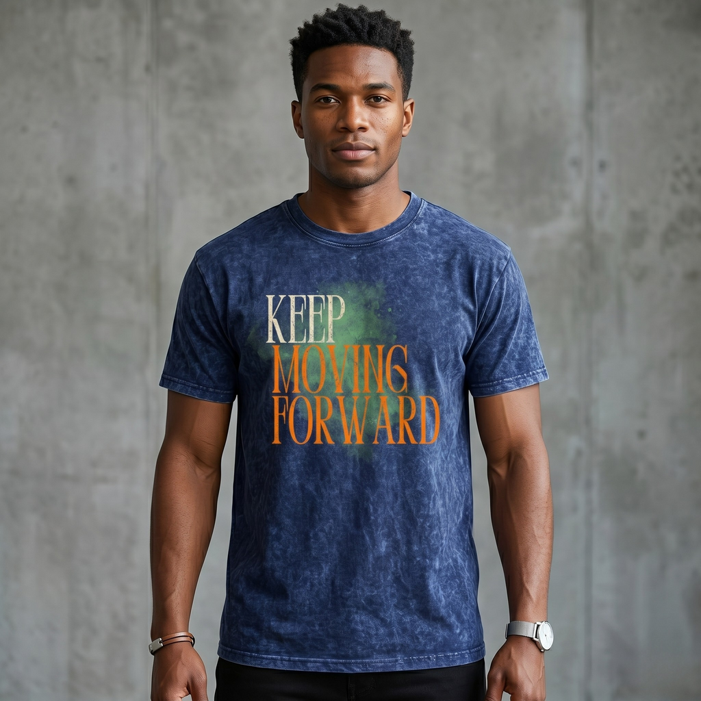 Keep Movin' Forward premium Mineral Wash T-Shirt | Vintage Washed Graphic Tee