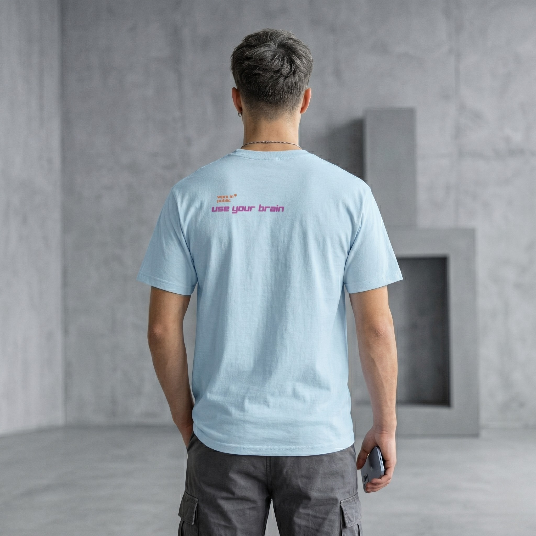 Brain User or Abuser GEN Z Unisex Tee — Retro Cyberpunk "Use Your Brain" Graphic T-Shirt
