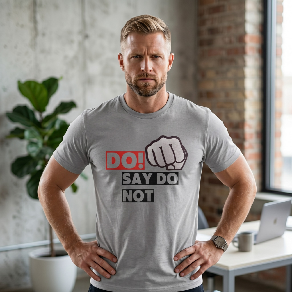 Do! Say Do Not Unisex Graphic Tee — Bold Fist T-Shirt