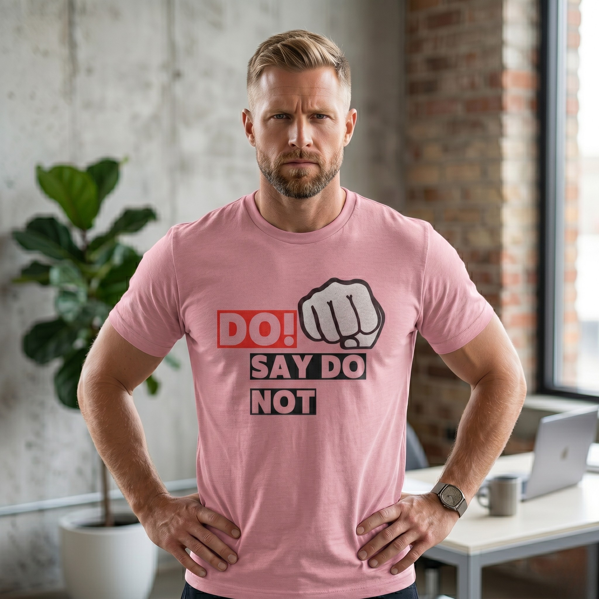 Do! Say Do Not Unisex Graphic Tee — Bold Fist T-Shirt