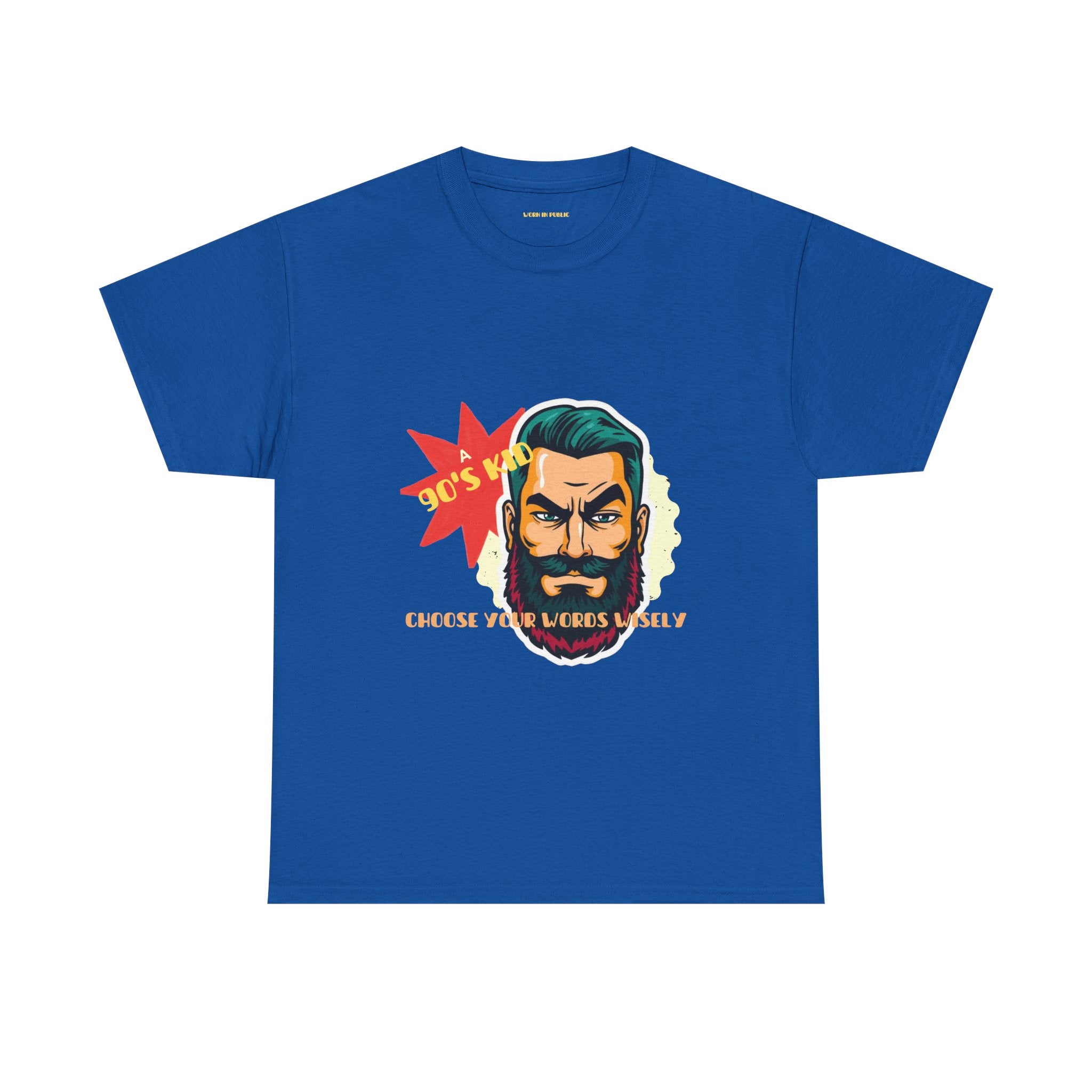 Born in the 90's comes with a beard T-Shirt | Tee for real Men
