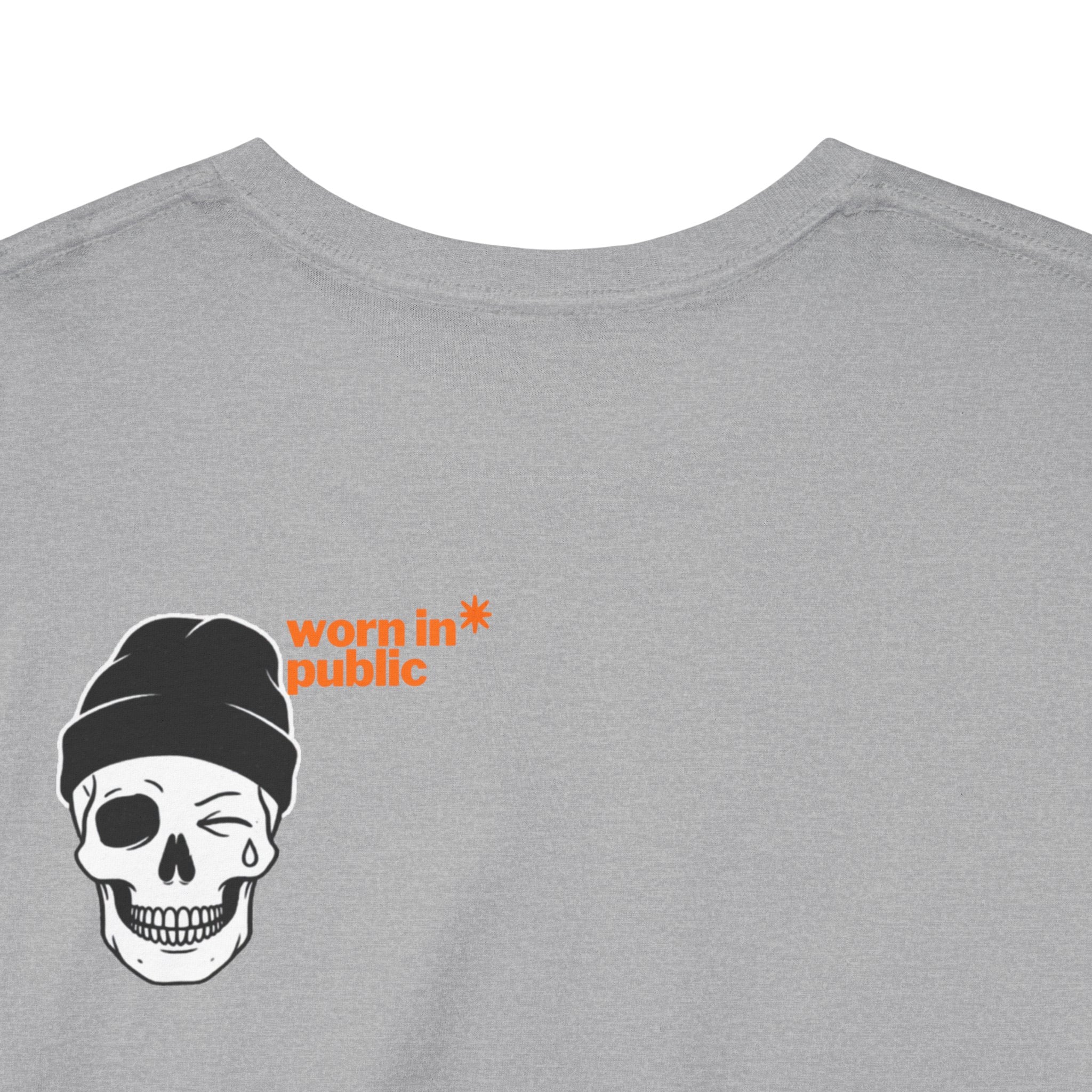 Too Tired To Care Skull T-Shirt | Funny Sarcastic Graphic Tee for the Exhausted