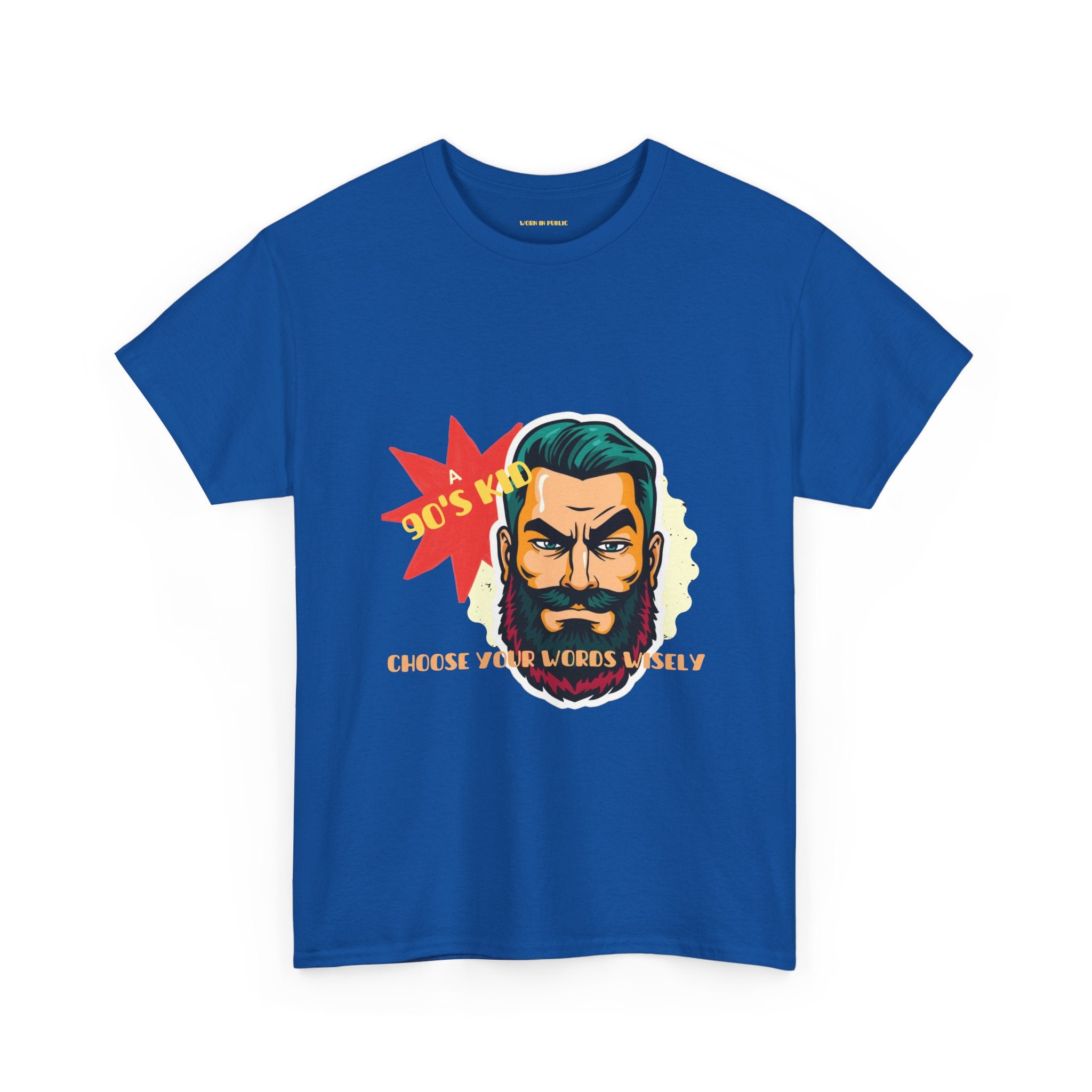 Born in the 90's comes with a beard T-Shirt | Tee for real Men