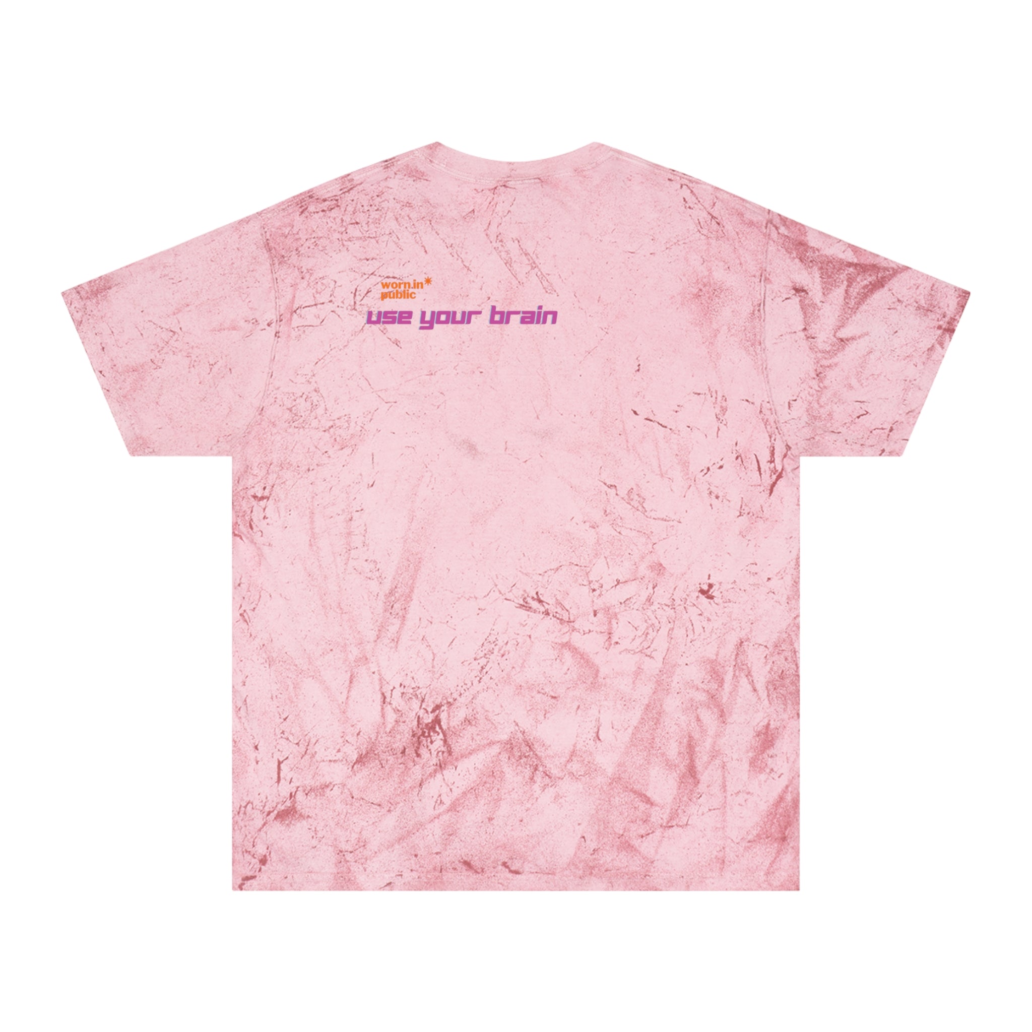 Brain User or Abuser GEN Z Premium Washed Graphic Tee — Retro Vaporwave 'Use Your Brain' Tie-Dye Shirt