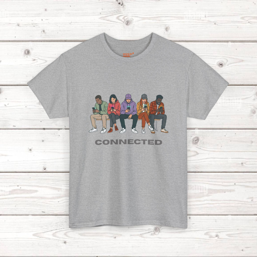 Connected Friends Graphic Tee – Casual Unisex Crewneck Shirt