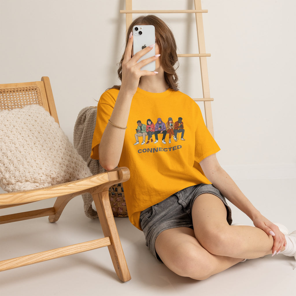 Connected Friends Graphic Tee – Casual Unisex Crewneck Shirt