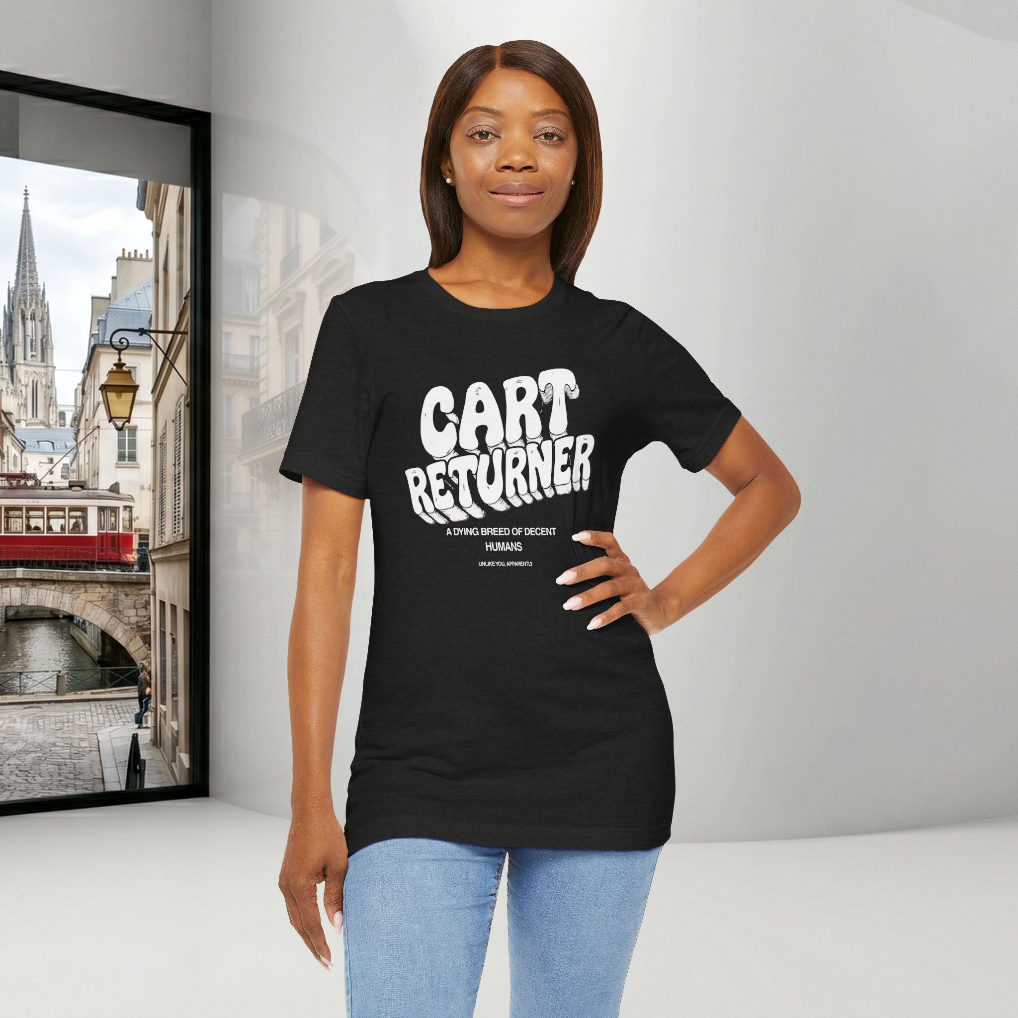 Cart Returner T-Shirt | Funny Grocery Store Humor Tee for Good People