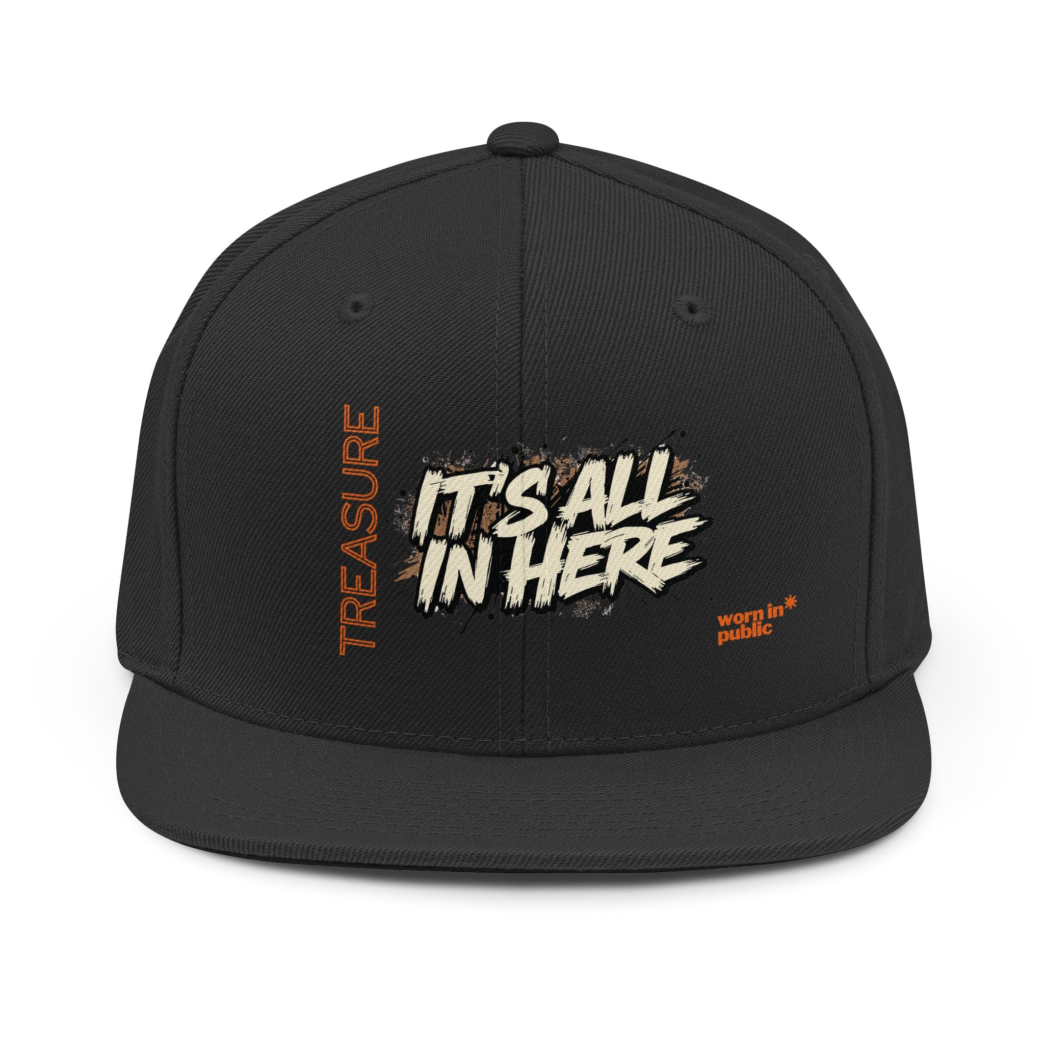 It's All In Here Snapback Hat | Funny Graphic Trucker Cap