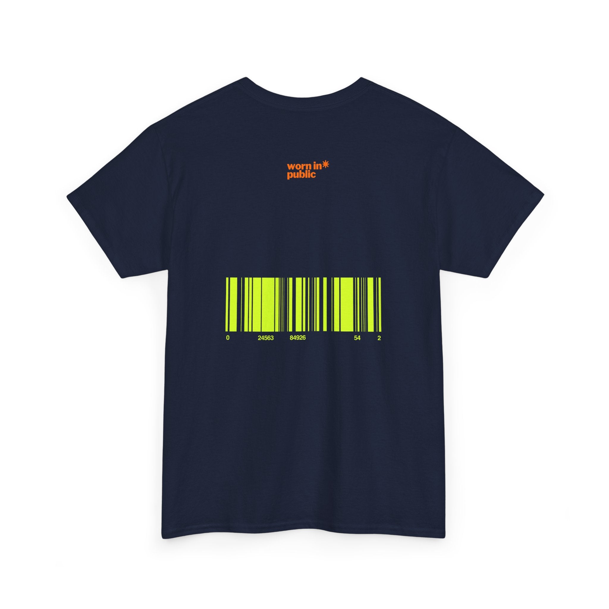Luxuries of Life Neon Abstract Wave T-Shirt | Barcode Graphic Tee