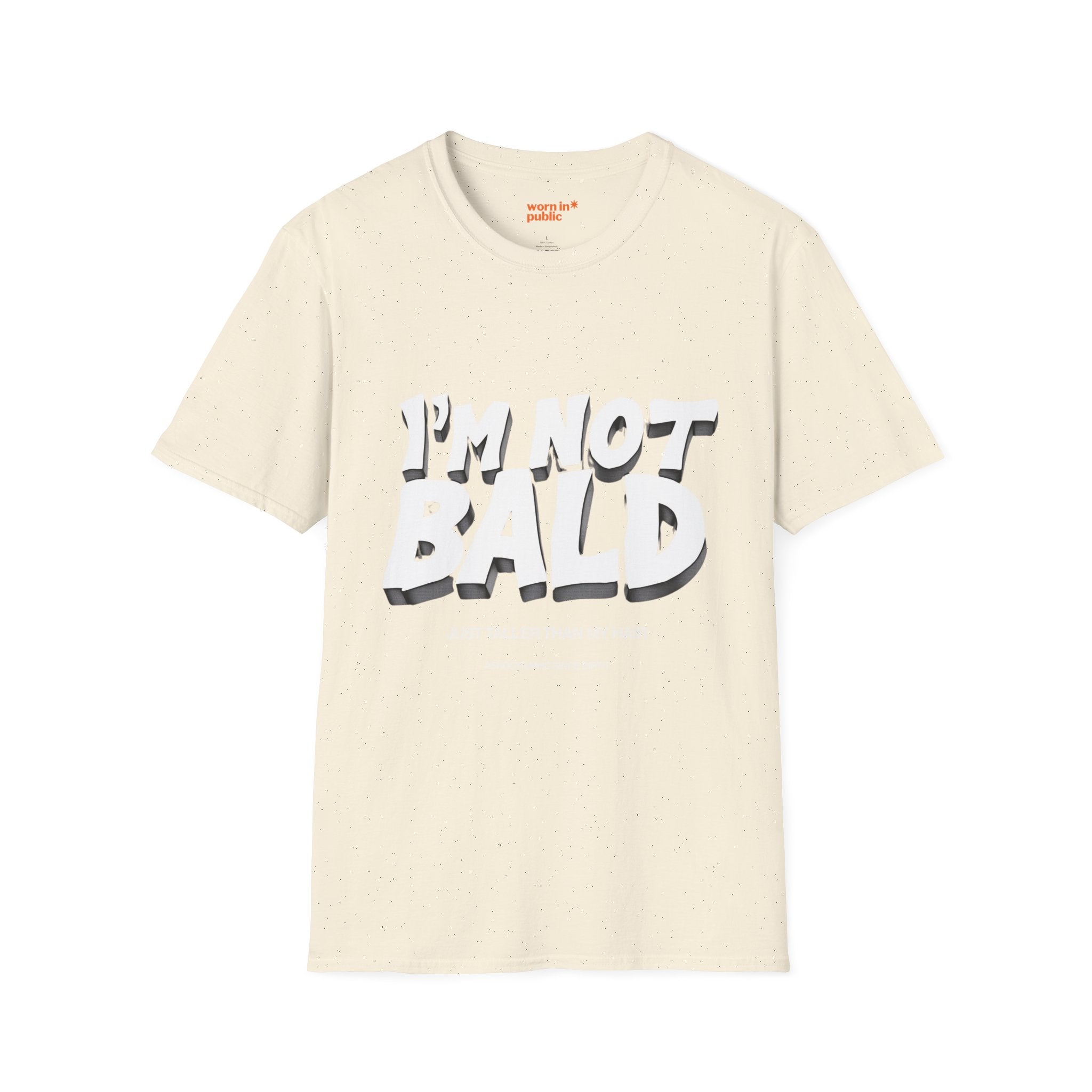 I'm Not Bald, I'm Aerodynamic T-Shirt | Funny Bald Guy Humor Tee for Men