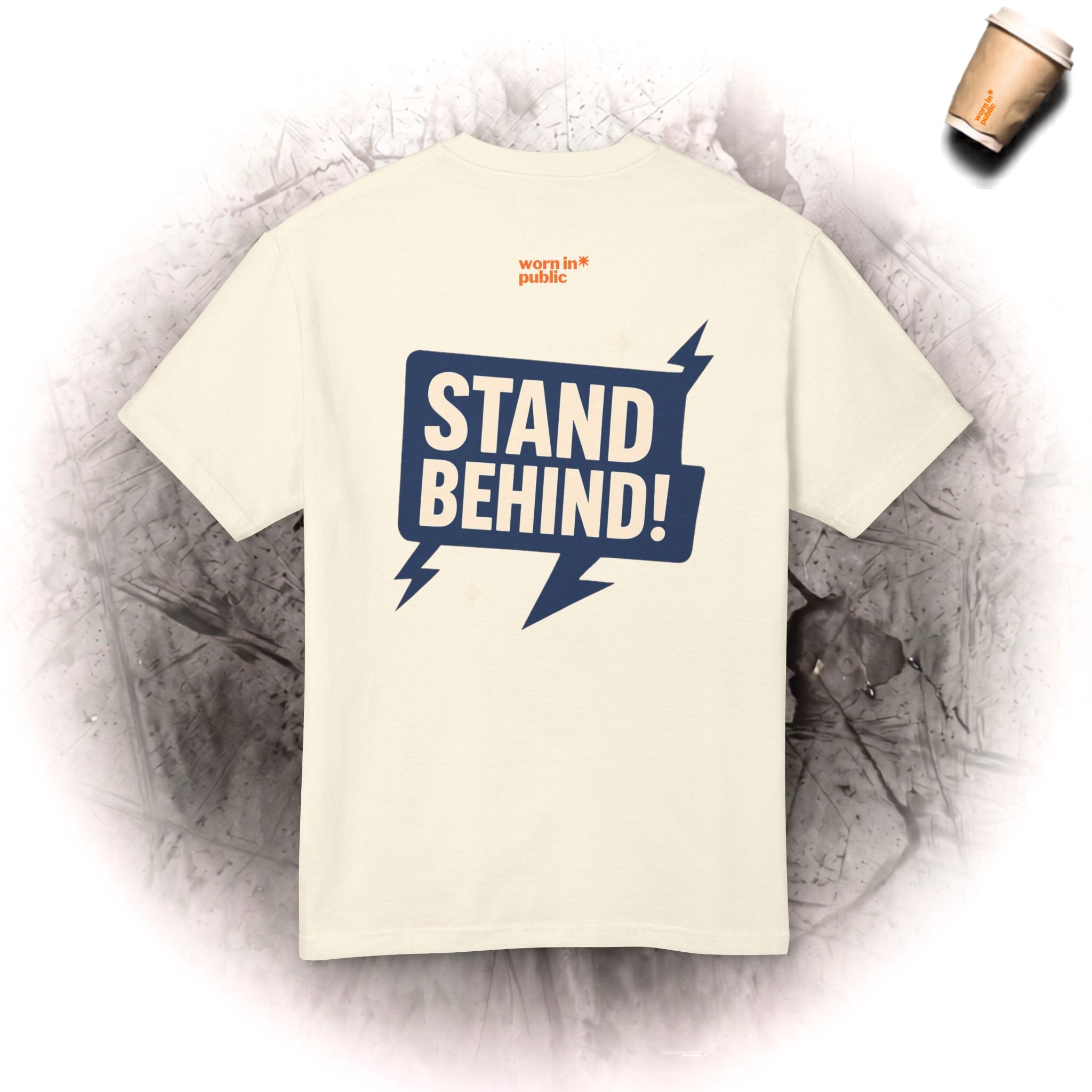 Move Over T-Shirt | "Bleib dahinter!" Lustiges Grafik-Kurzarm-T-Shirt