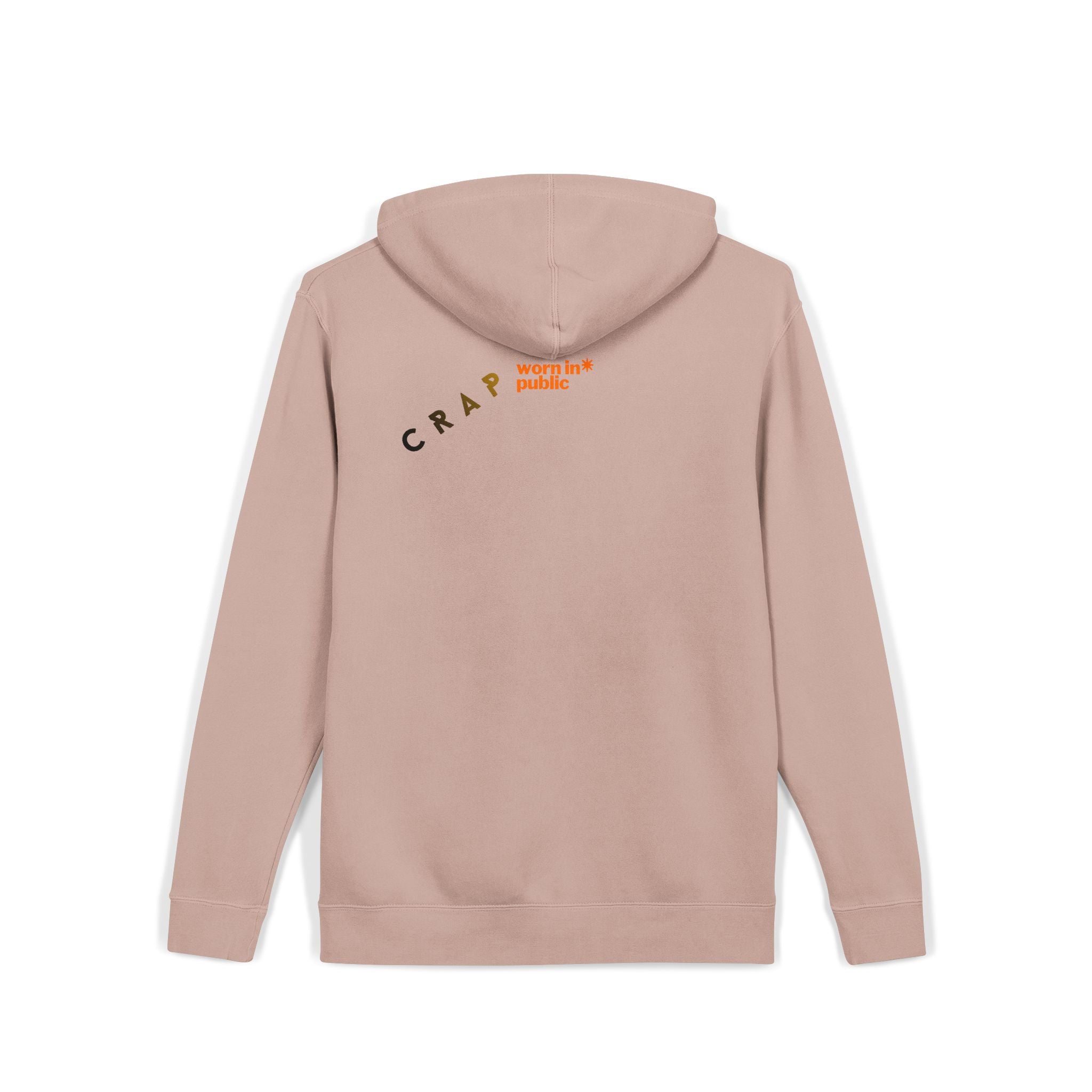 Fashion SHITS Hoodie | Minimal 'Crate' Graphic Pullover in Vintage Wash