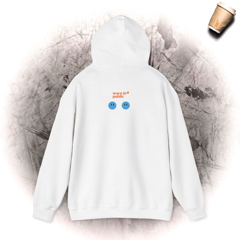 Ich brauche einen Easy Friend Damen-Kapuzenpullover | Minimalistisches süßes blaues Sweatshirt mit Knopf-Grafik