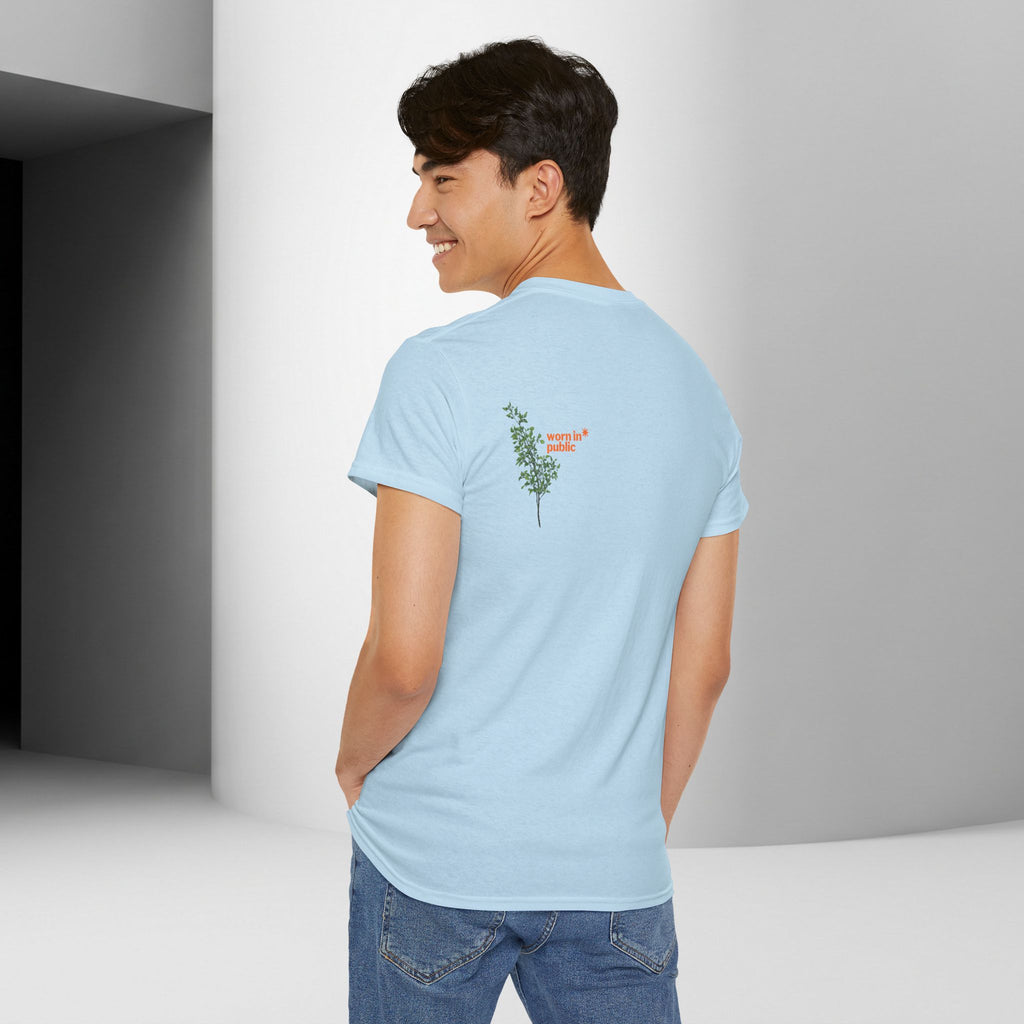 Unisex Botanical Tee — "Feel Free to Be Bored" Graphic T-Shirt