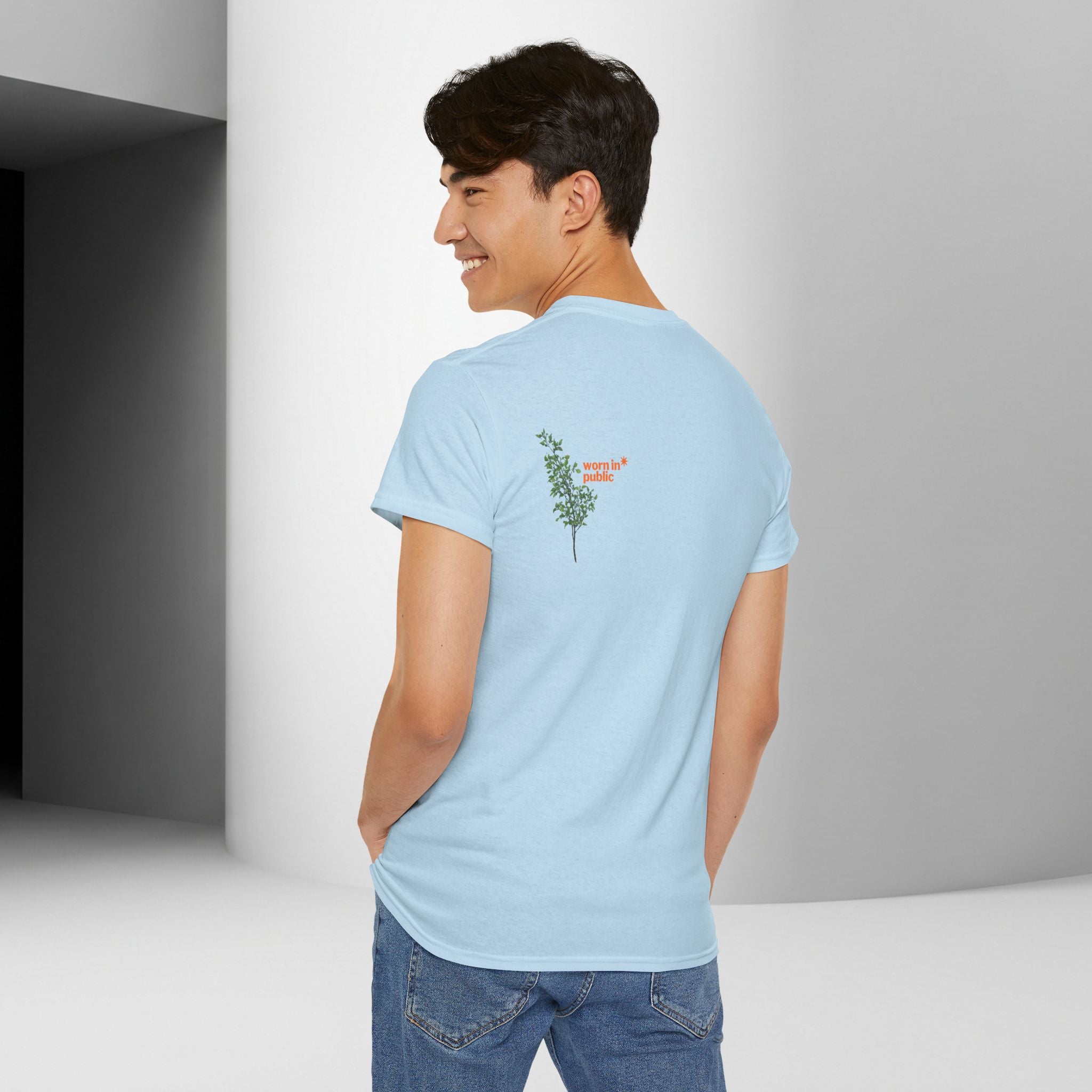 Unisex Botanical Tee — "Feel Free to Be Bored" Graphic T-Shirt