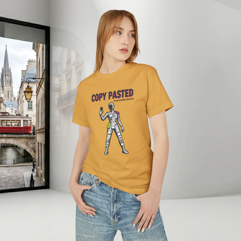 Copy Pasted Unisex Tee | Sarcastic Anti-Trend Graphic T-Shirt