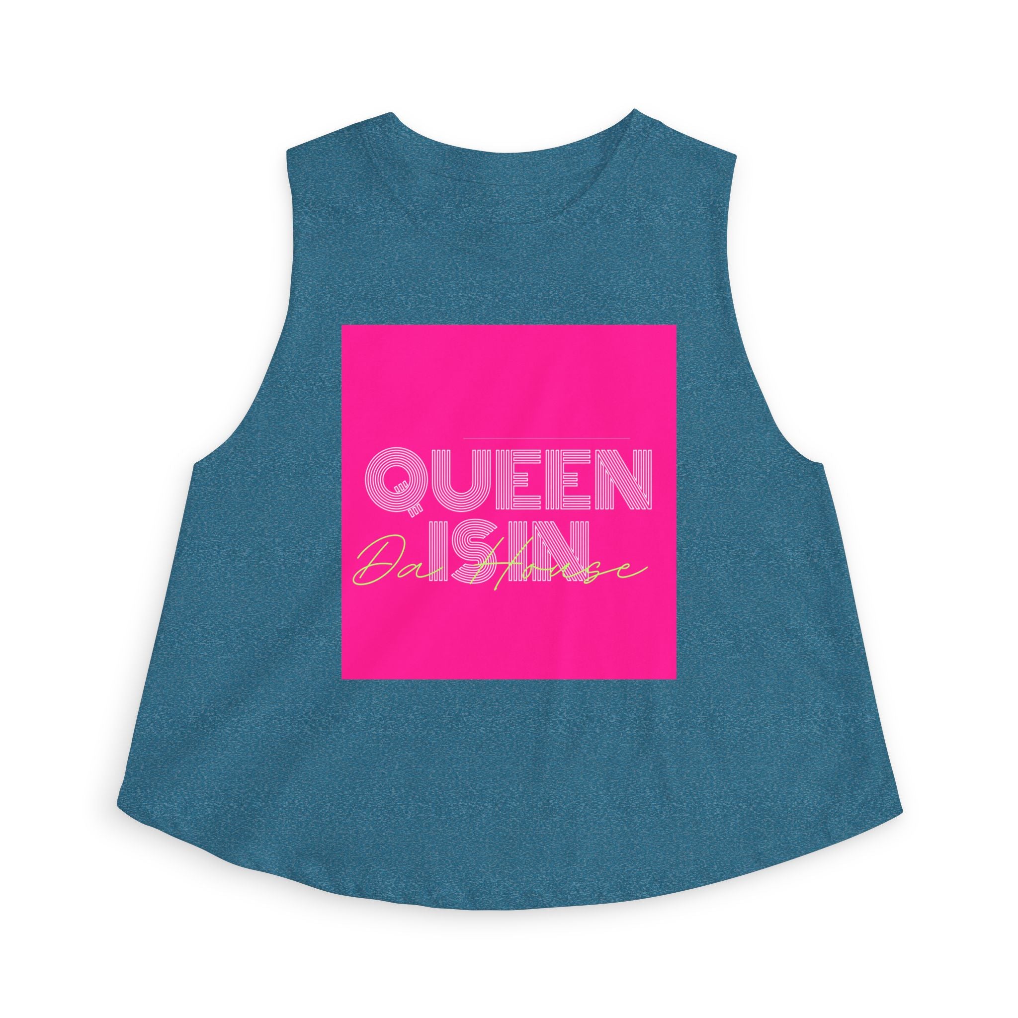 Queen Is In Da House Crop Top | Funny Bold Statement Graphic Top