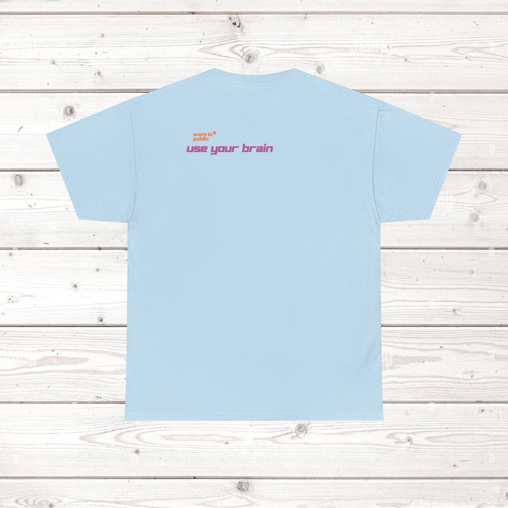 Brain User or Abuser GEN Z Unisex Tee — Retro Cyberpunk "Use Your Brain" Graphic T-Shirt