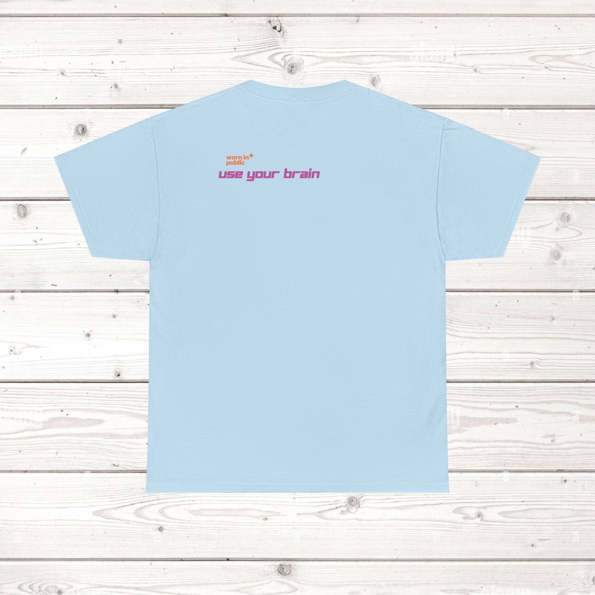 Brain User or Abuser GEN Z Unisex Tee — Retro Cyberpunk "Use Your Brain" Graphic T-Shirt