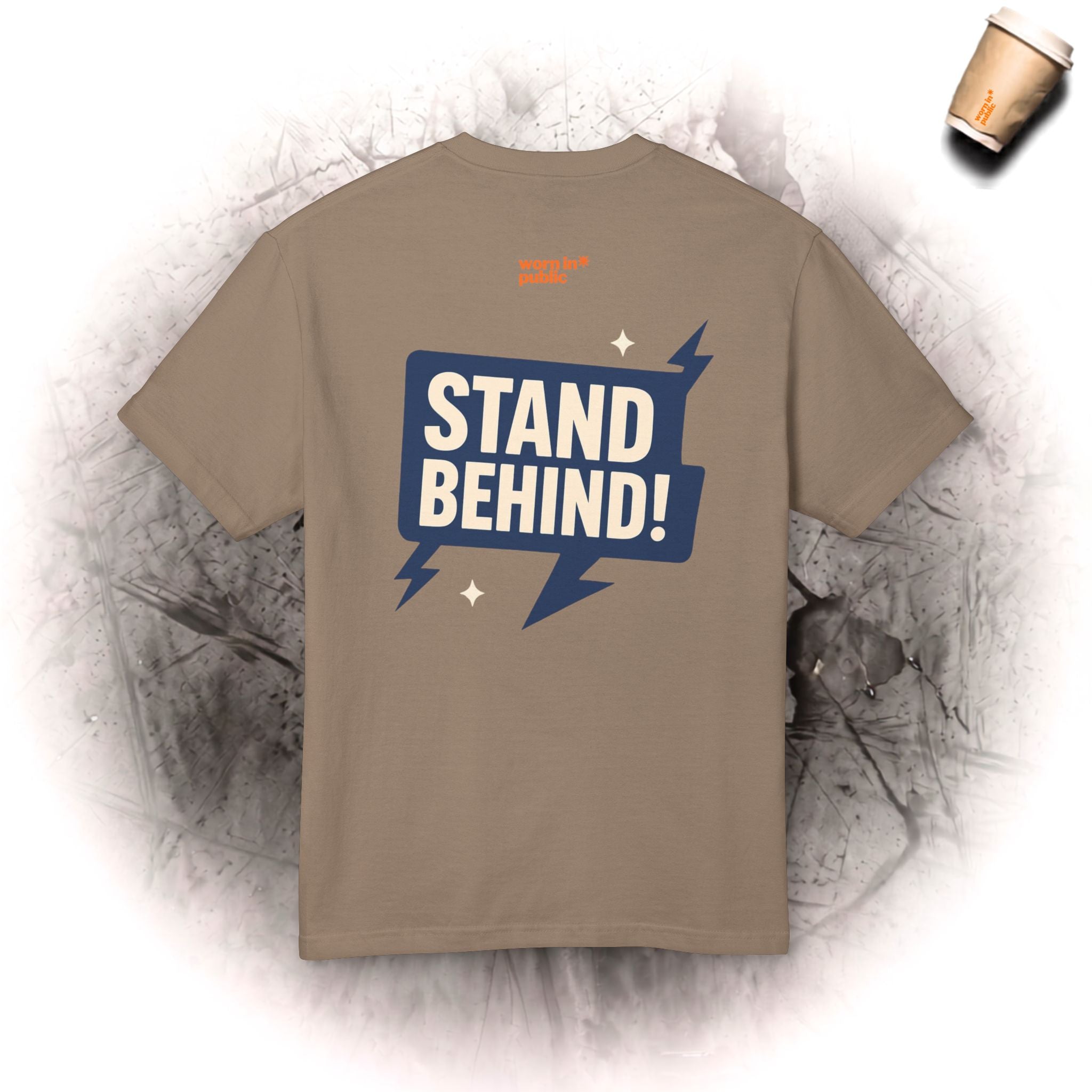 Move Over T-Shirt | "Bleib dahinter!" Lustiges Grafik-Kurzarm-T-Shirt