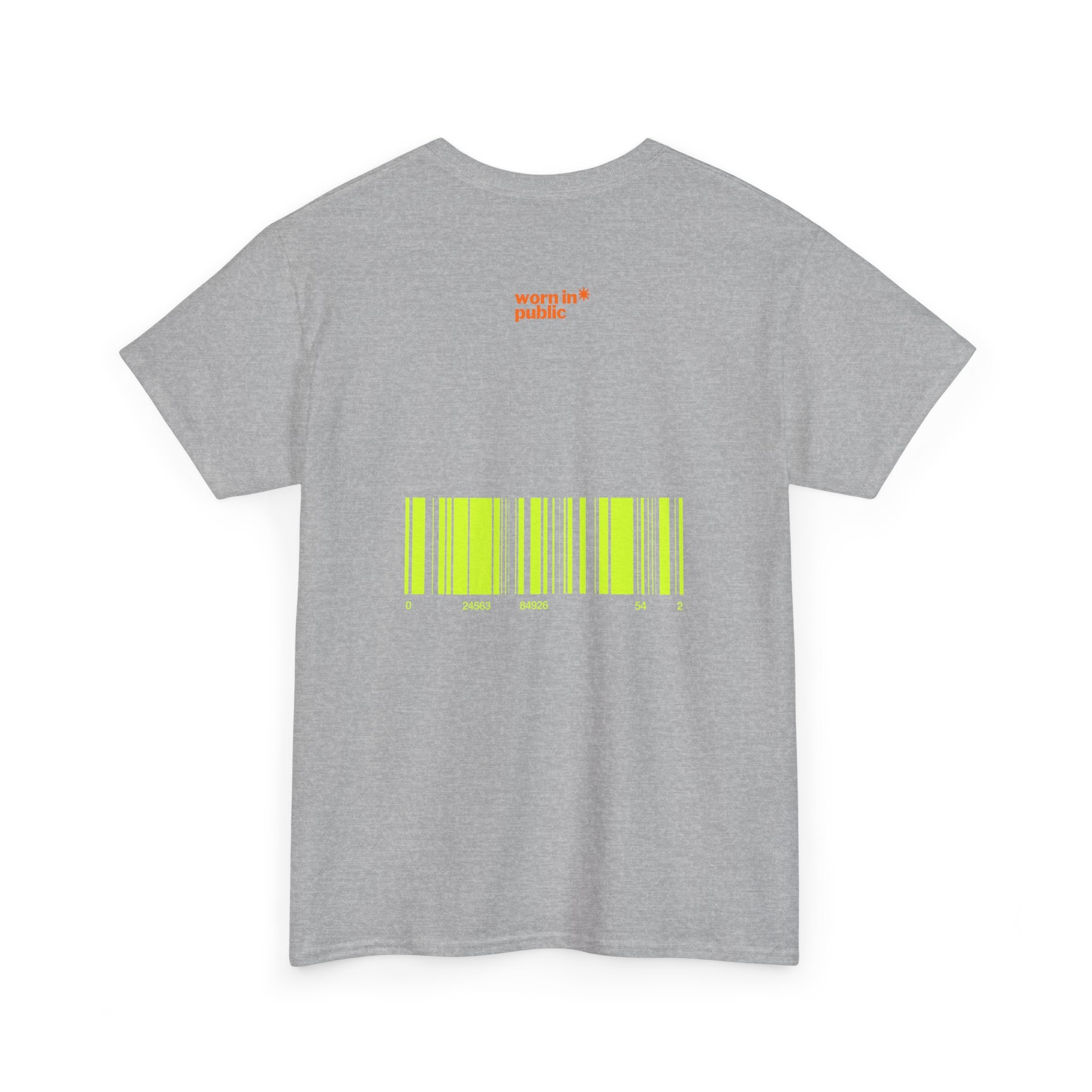Luxuries of Life Neon Abstract Wave T-Shirt | Barcode Graphic Tee