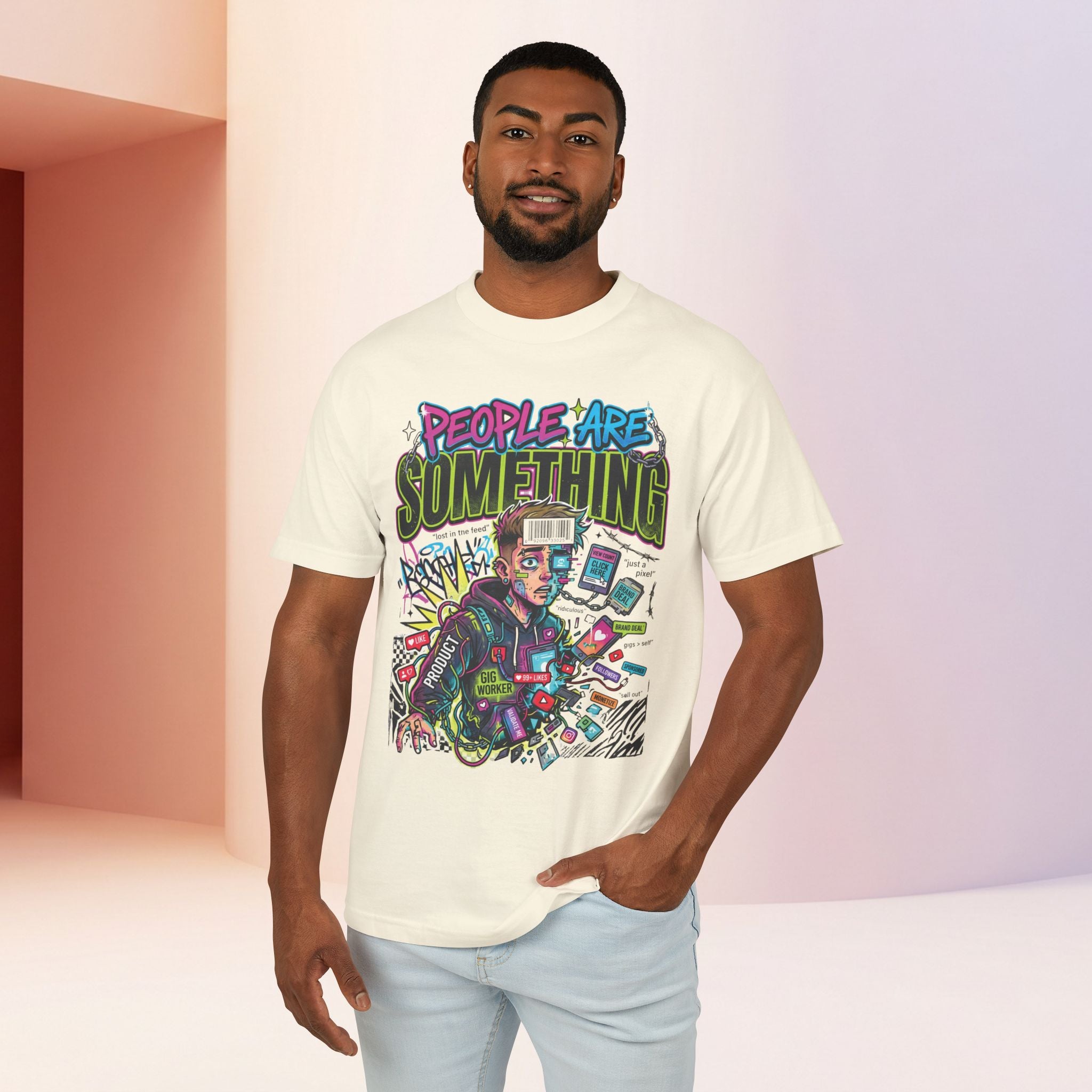 People Are Something | Unisex Retro Cyber Pop Art Graphic Tee