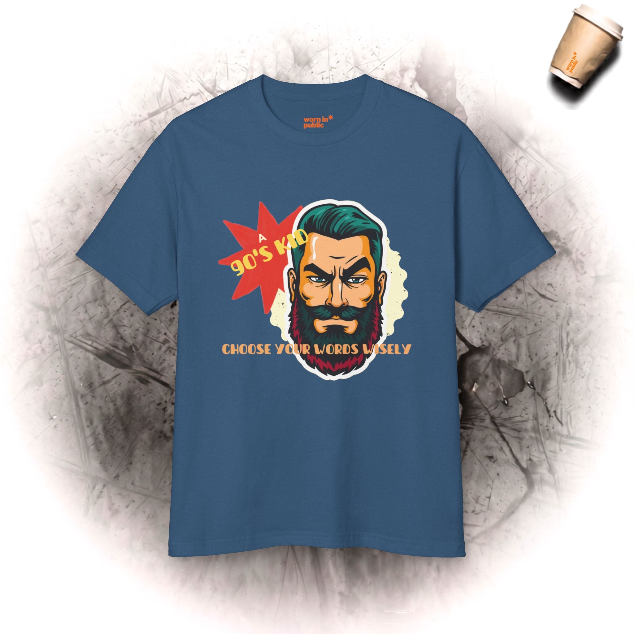 Born in the 90's comes with a beard T-Shirt | T-Shirt für echte Männer