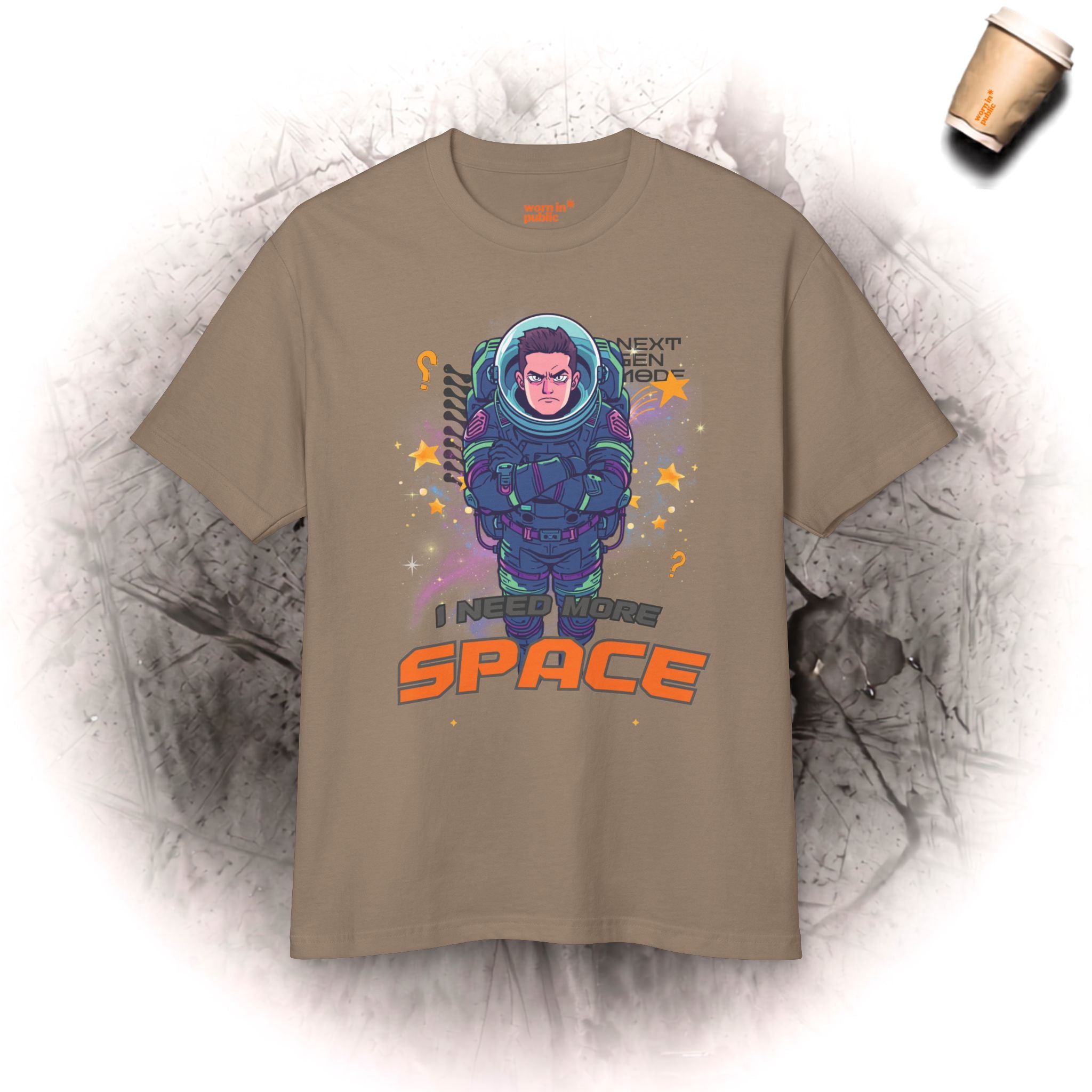 Space Suit Unisex Graphic Tee | I Need Space Astronaut Mood T-Shirt