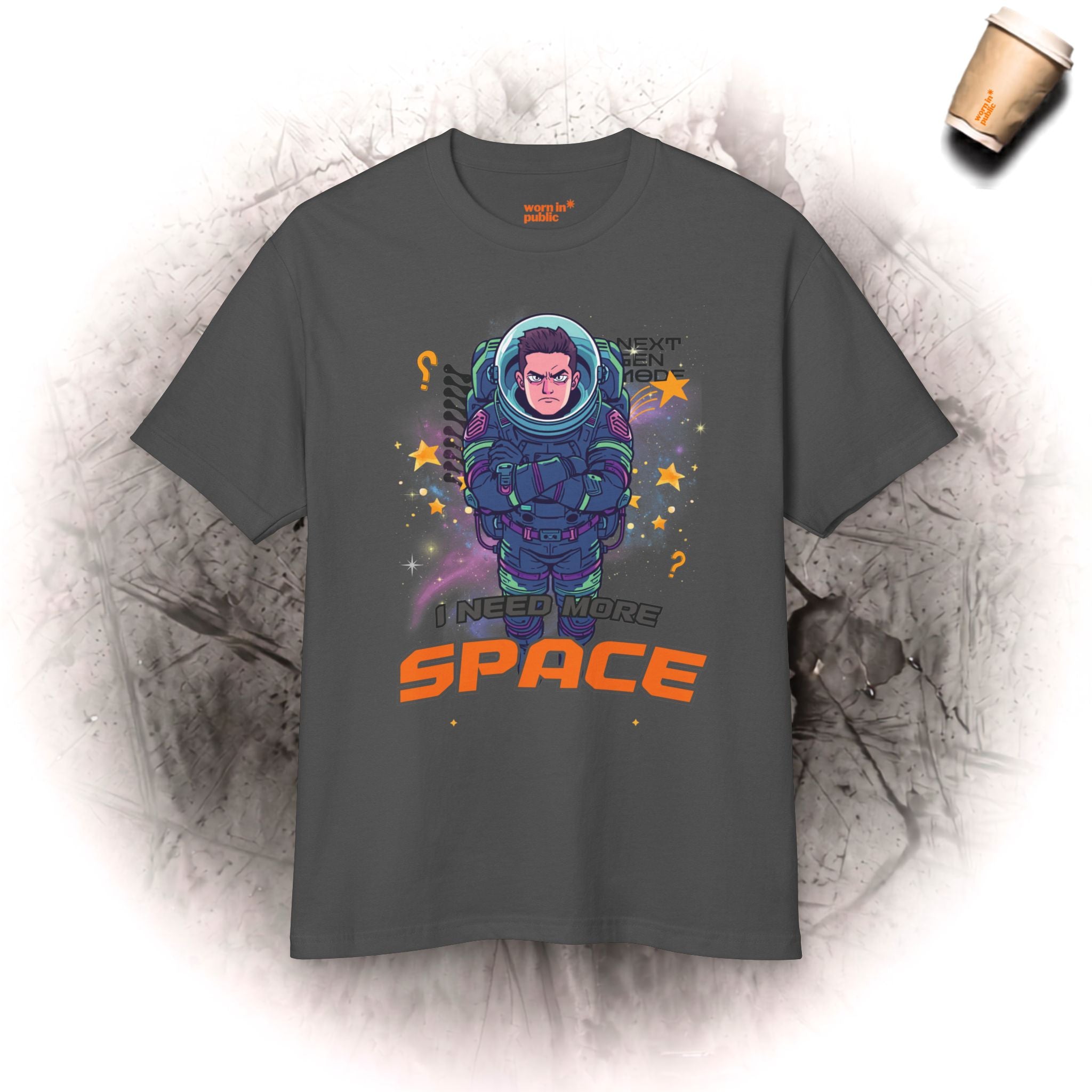 Space Suit Unisex Graphic Tee | I Need Space Astronaut Mood T-Shirt