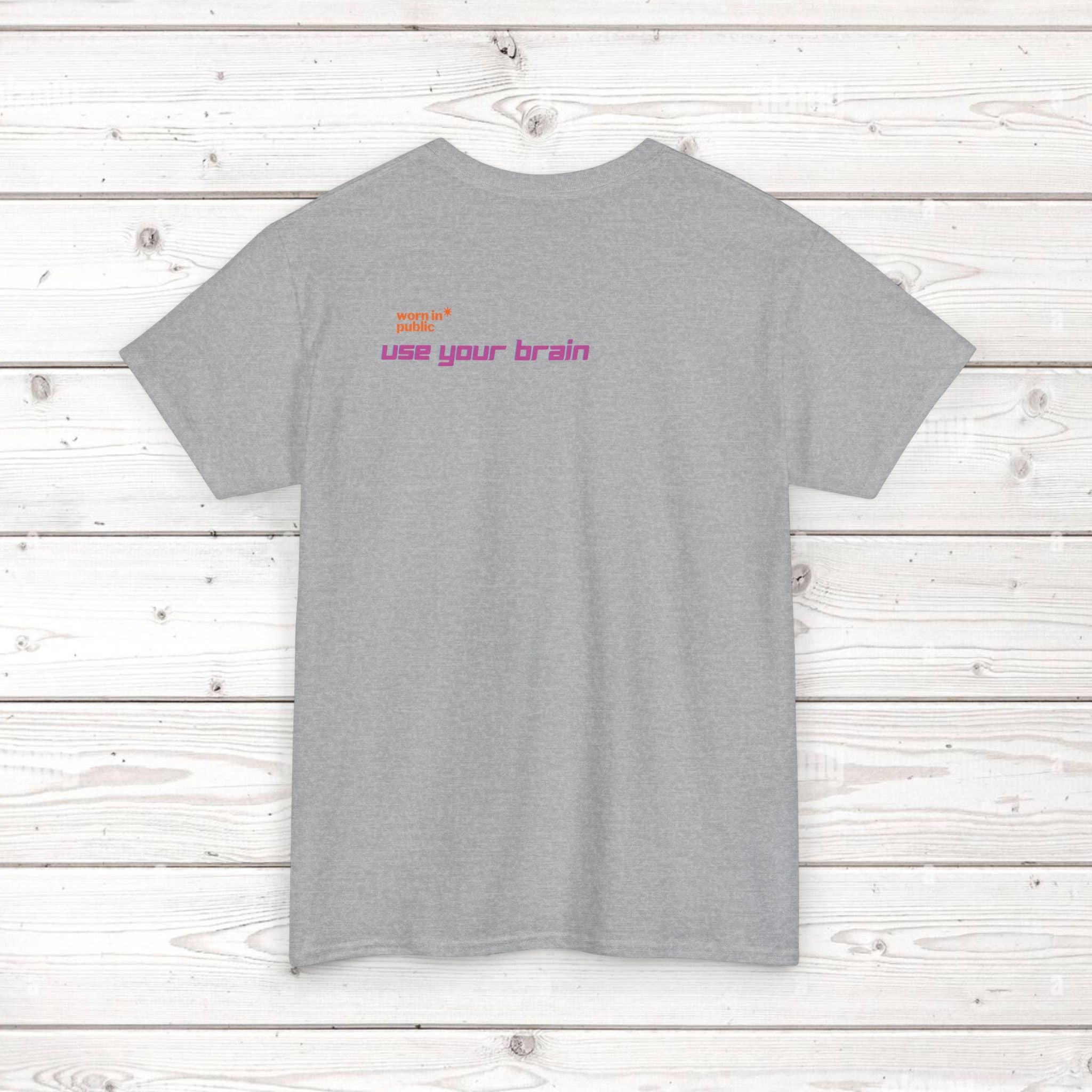 Brain User or Abuser GEN Z Unisex Tee — Retro Cyberpunk "Use Your Brain" Graphic T-Shirt