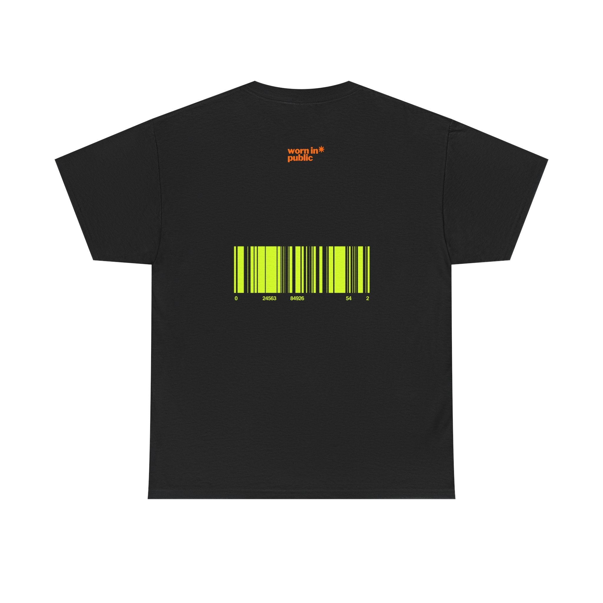 Luxuries of Life Neon Abstract Wave T-Shirt | Barcode Graphic Tee