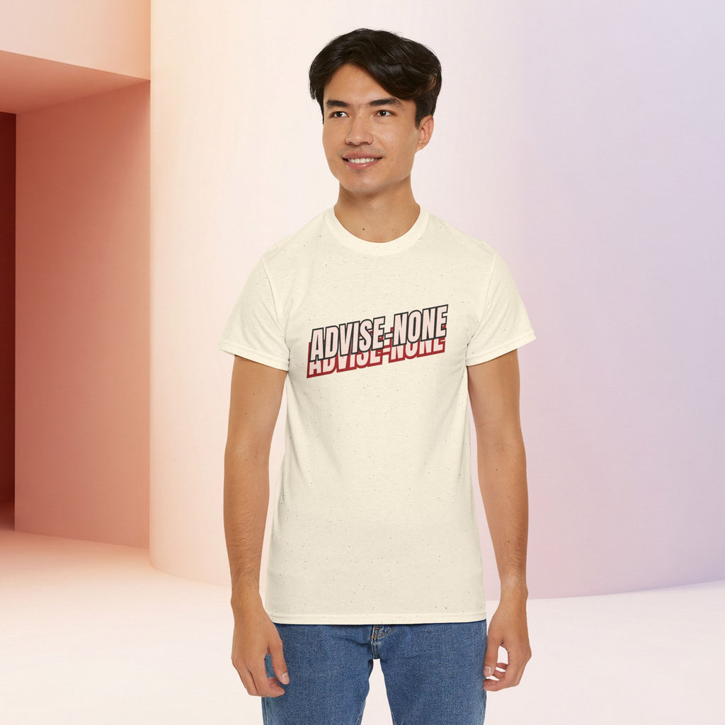 Advise None | Retro Slanted Unisex Graphic Tee