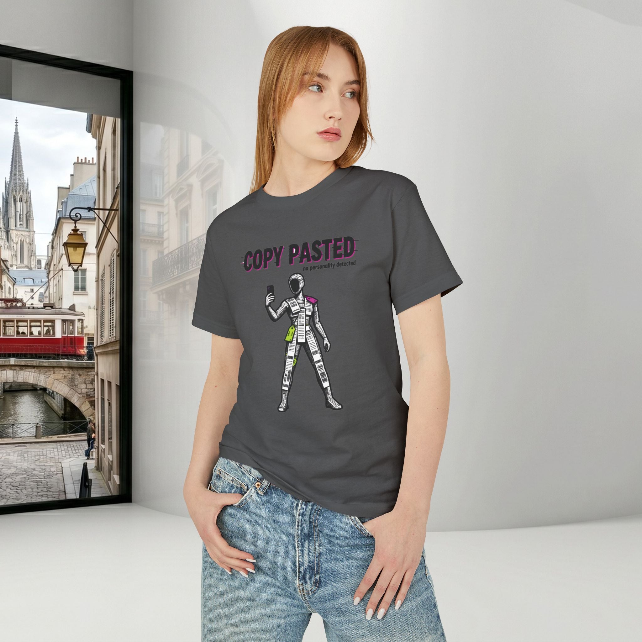 Copy Pasted Unisex Tee | Sarcastic Anti-Trend Graphic T-Shirt