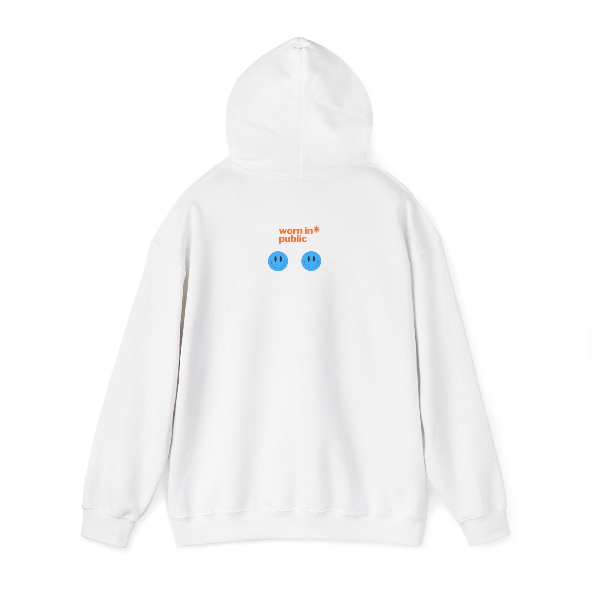 I Need an Easy Friend Ladies Hoodie | Minimalist Cute Blue Button Graphic Sweatshirt