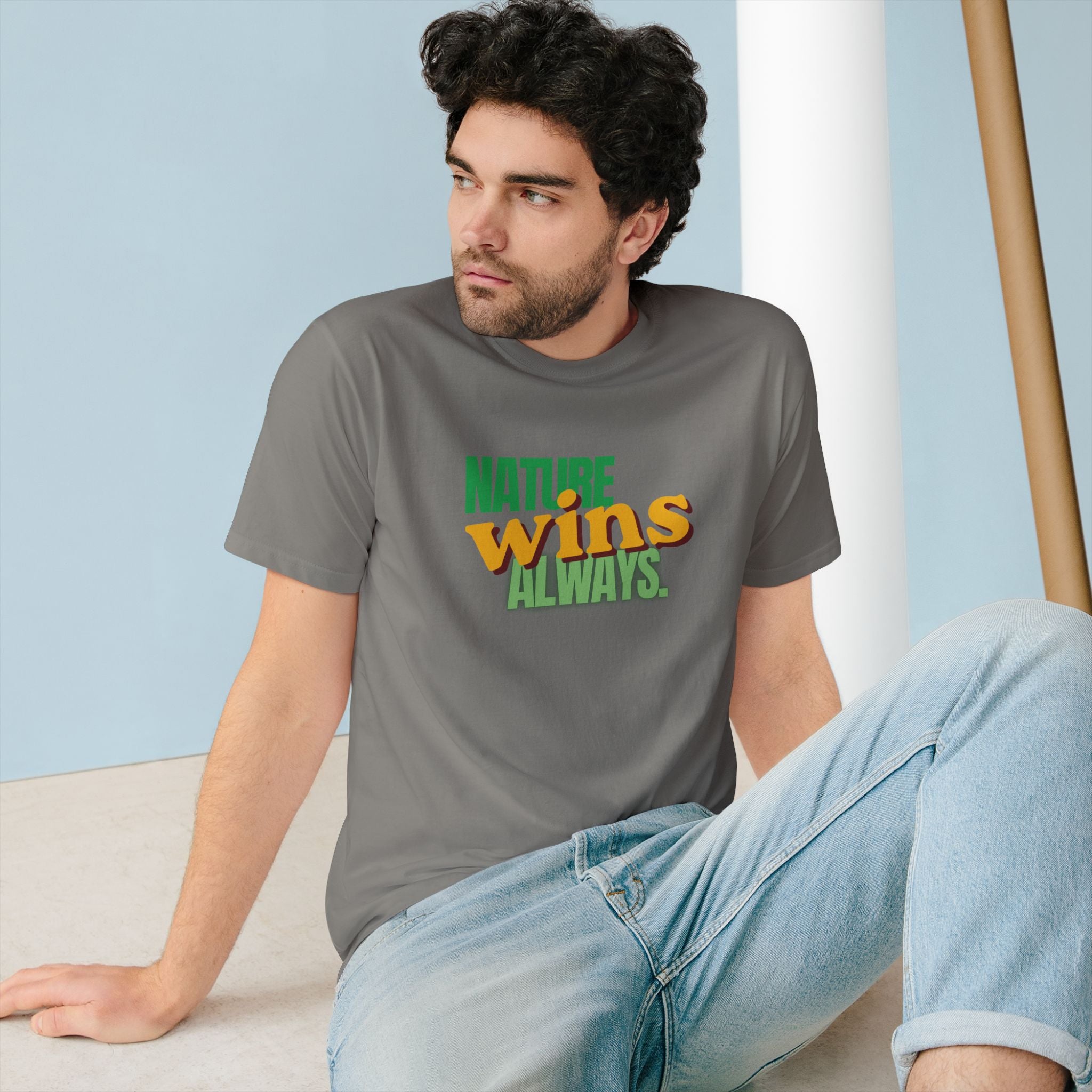 Nature Wins Always ORGANIC T-Shirt | Bold Nature Graphic Tee