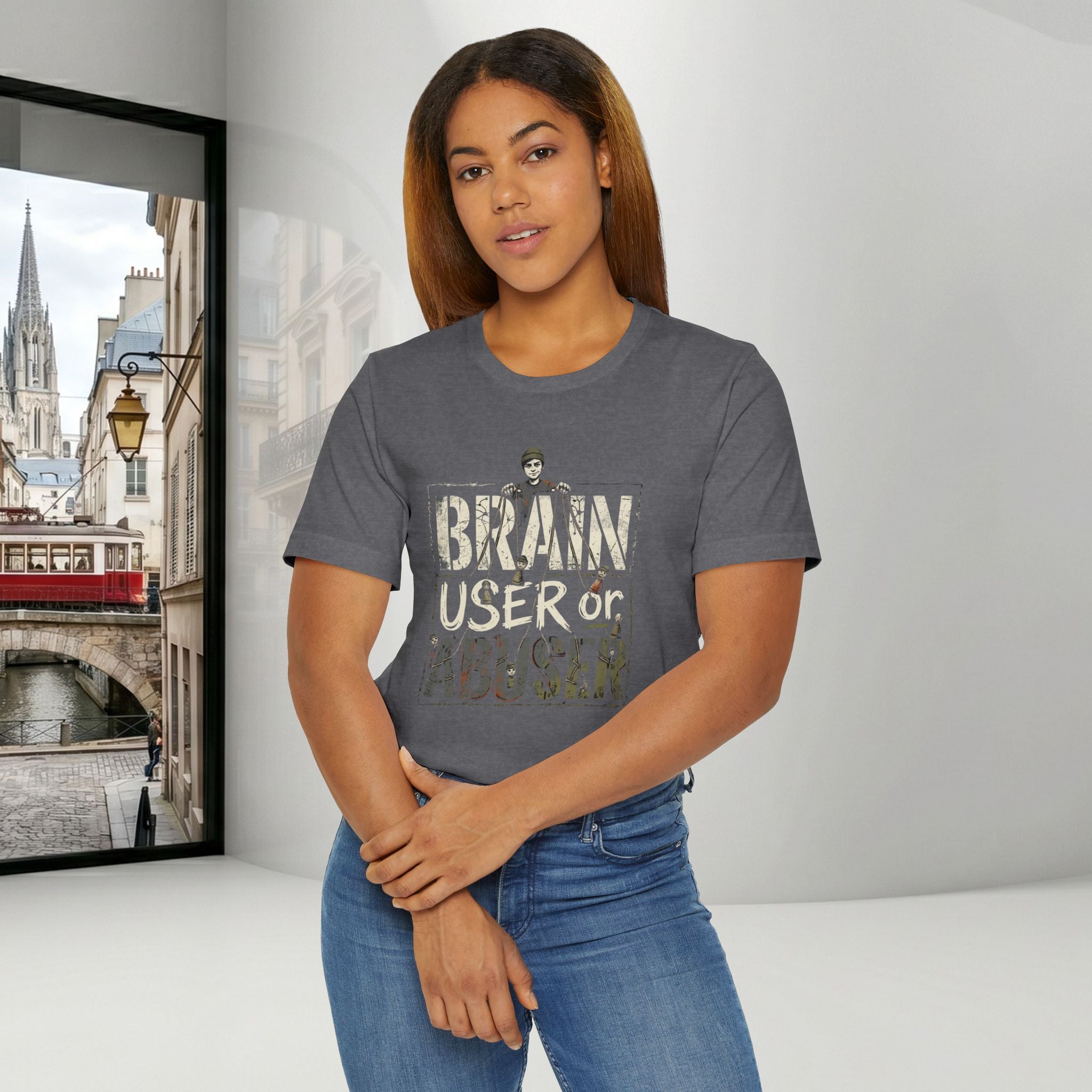 Brain User or Abuser Women's T-Shirt — 'Choose to See' Awareness Tee