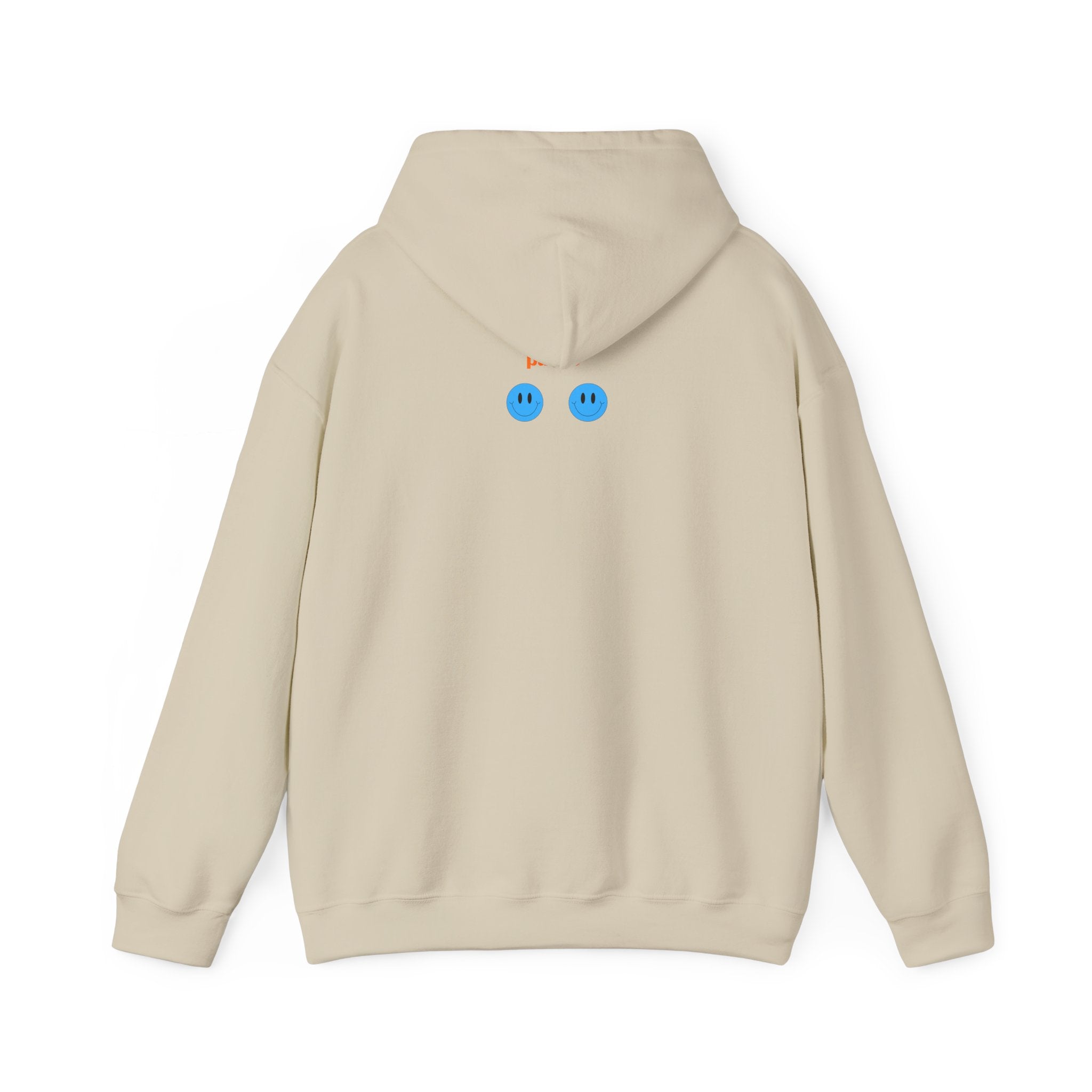 I Need an Easy Friend Ladies Hoodie | Minimalist Cute Blue Button Graphic Sweatshirt