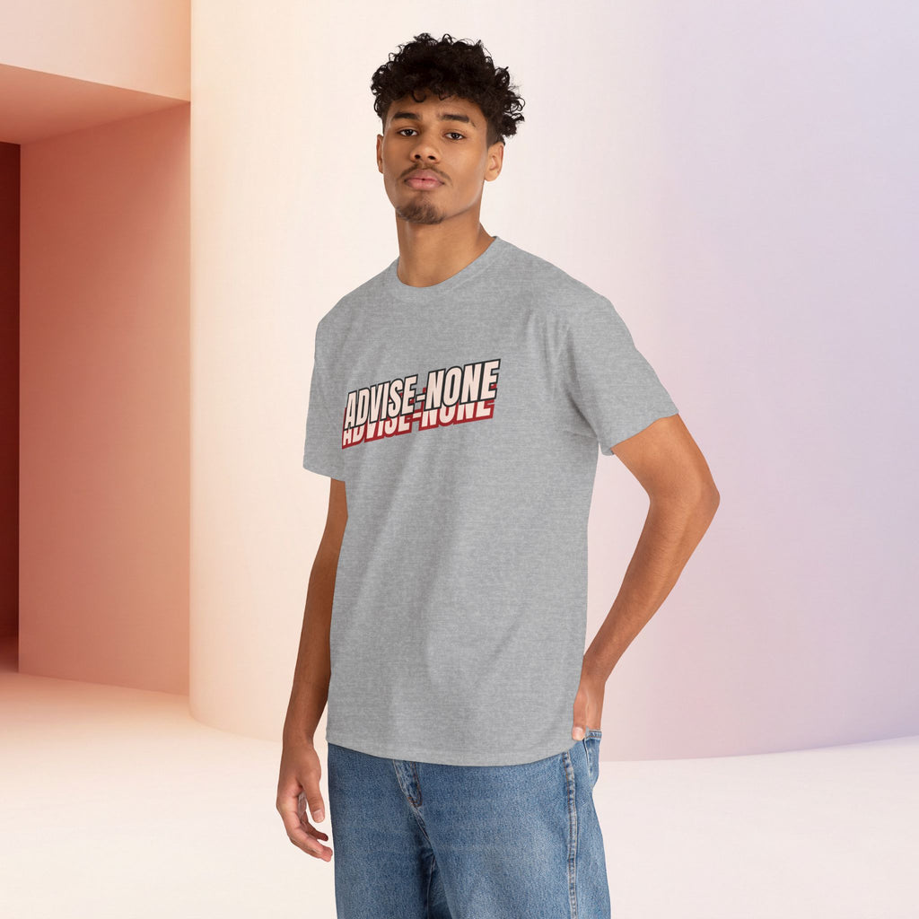 Advise None | Retro Slanted Unisex Graphic Tee