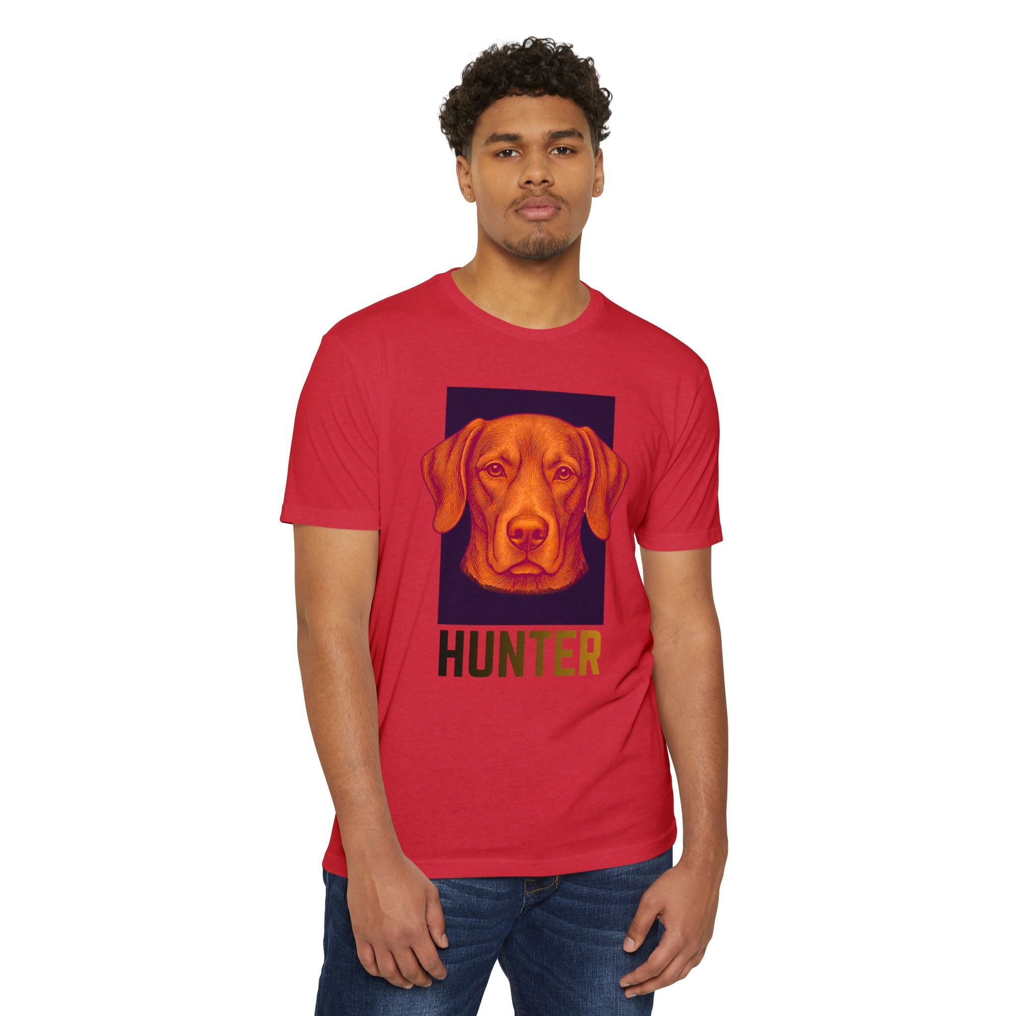 Ultimate Hunter T-Shirt | Retro Vizsla Head Graphic Tee for Dog Lovers