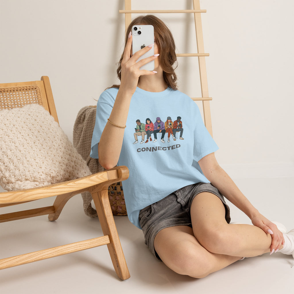 Connected Friends Graphic Tee – Casual Unisex Crewneck Shirt
