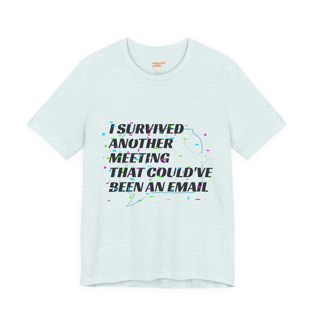 I Survived Another Meeting That Could've Been an Email T-Shirt | Funny Office Humor Tee