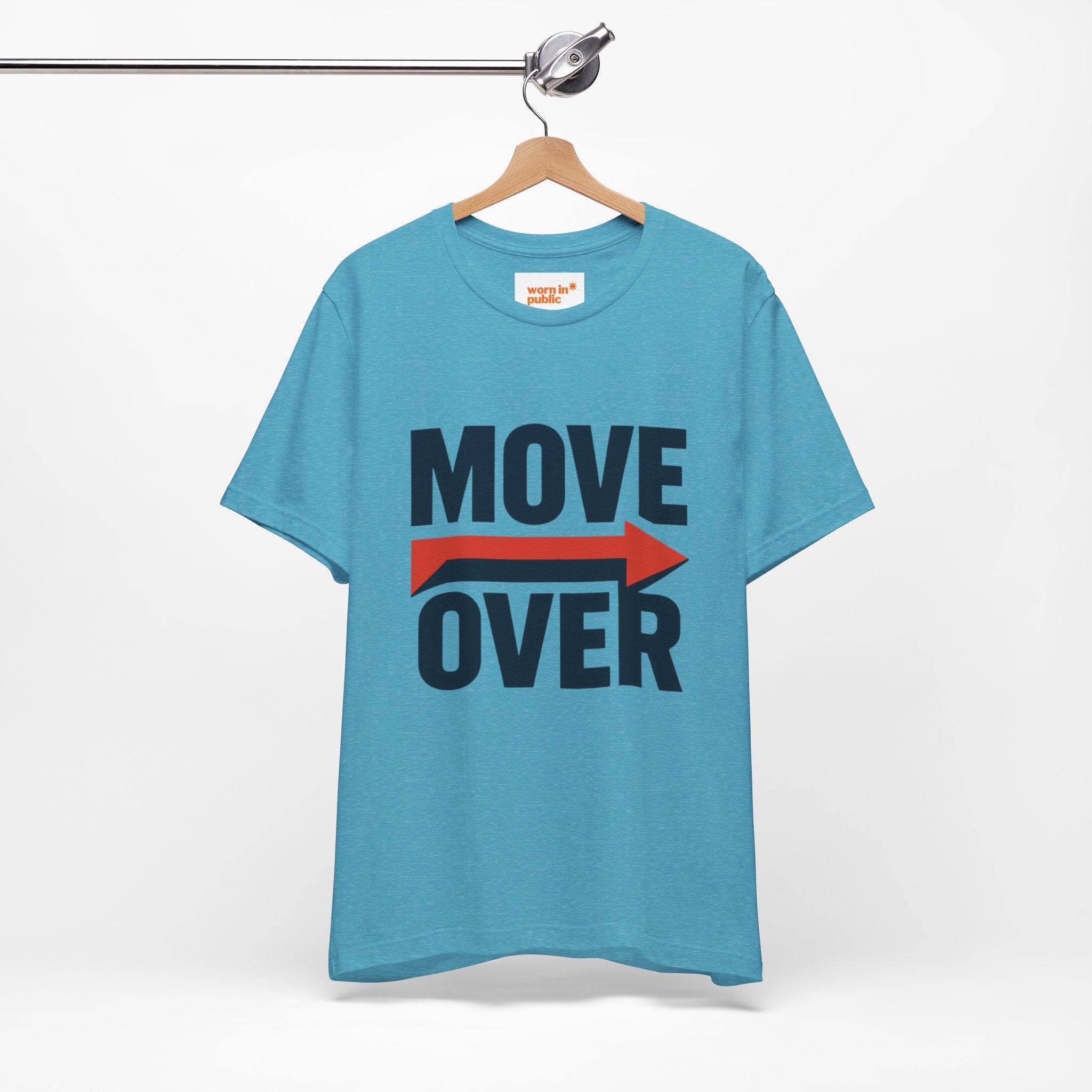 Move Over T-Shirt | "Stand Behind!" Funny Graphic Short Sleeve Tee