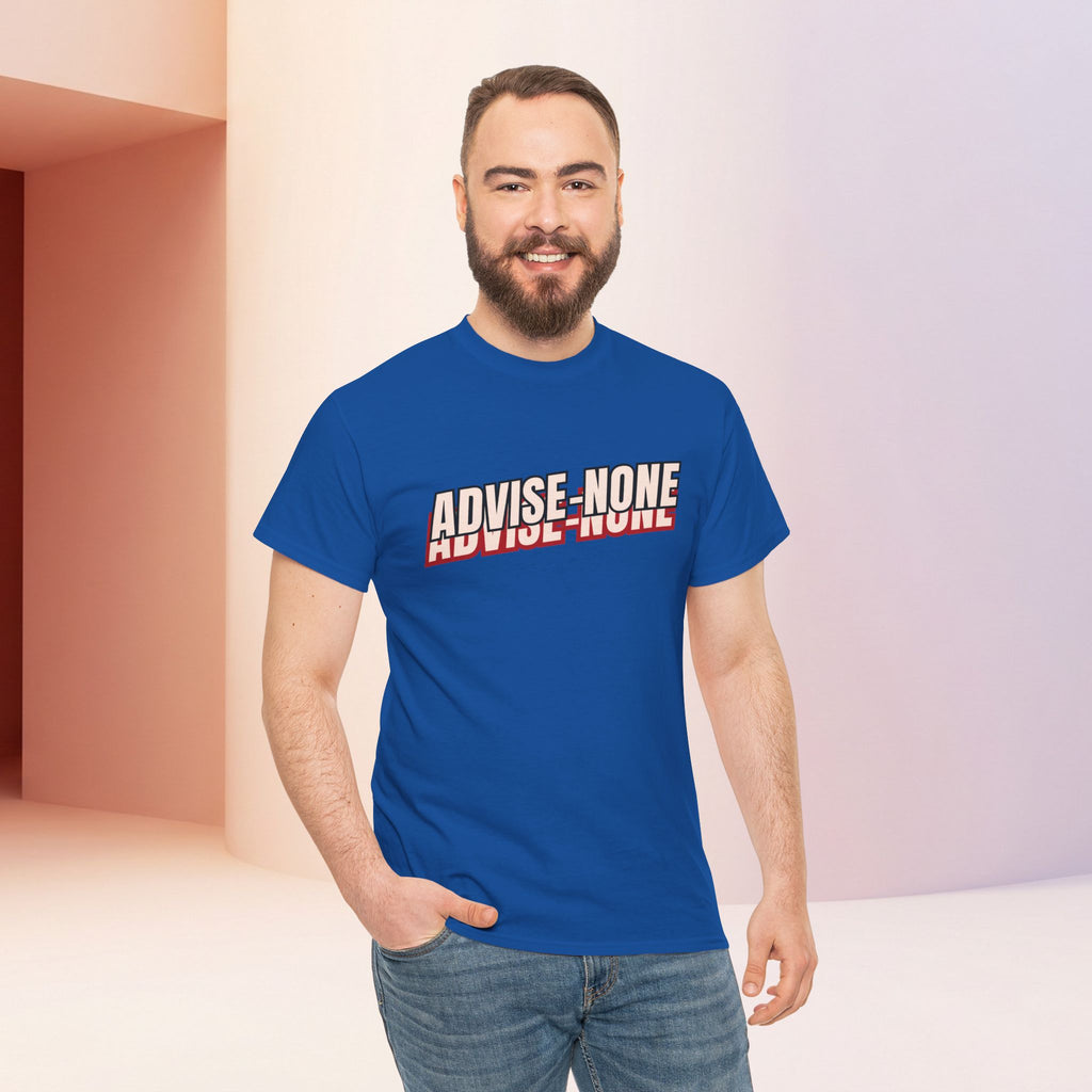 Advise None | Retro Slanted Unisex Graphic Tee