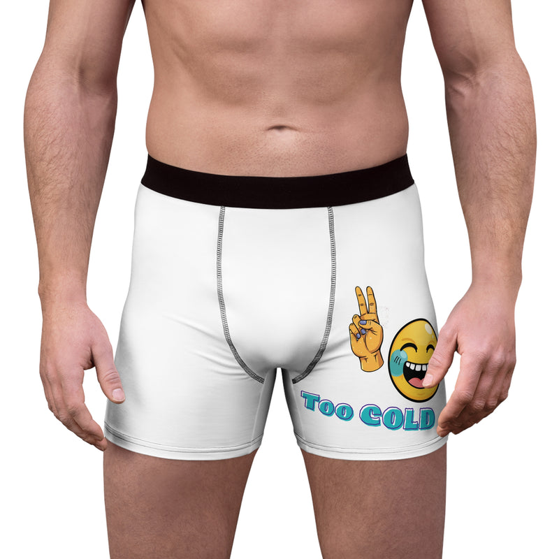 "Too Cold" Boxer Briefs | Funny Men's Printed Underwear
