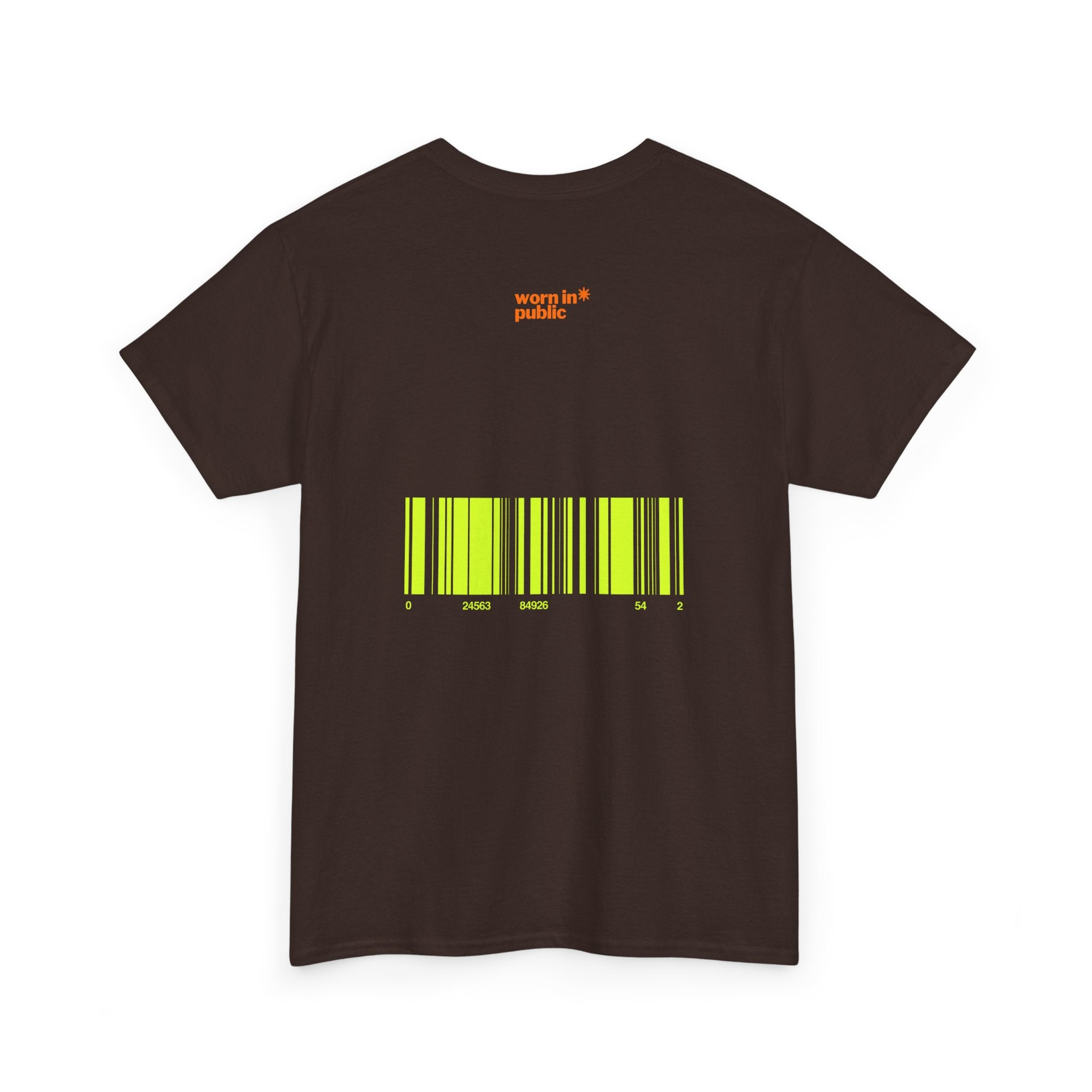 Luxuries of Life Neon Abstract Wave T-Shirt | Barcode Graphic Tee